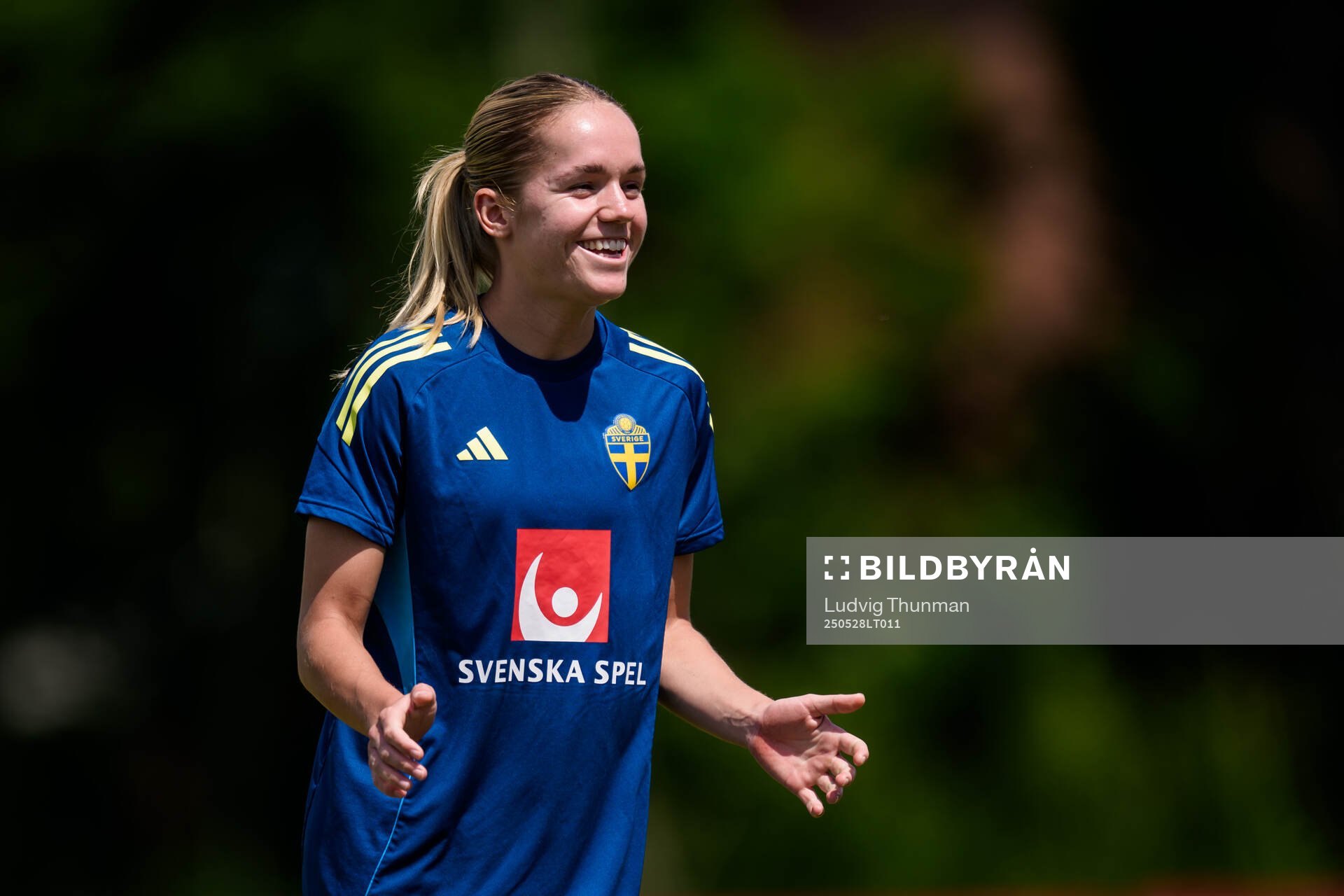 Hanna Lundkvist of the Swedish women’s national football