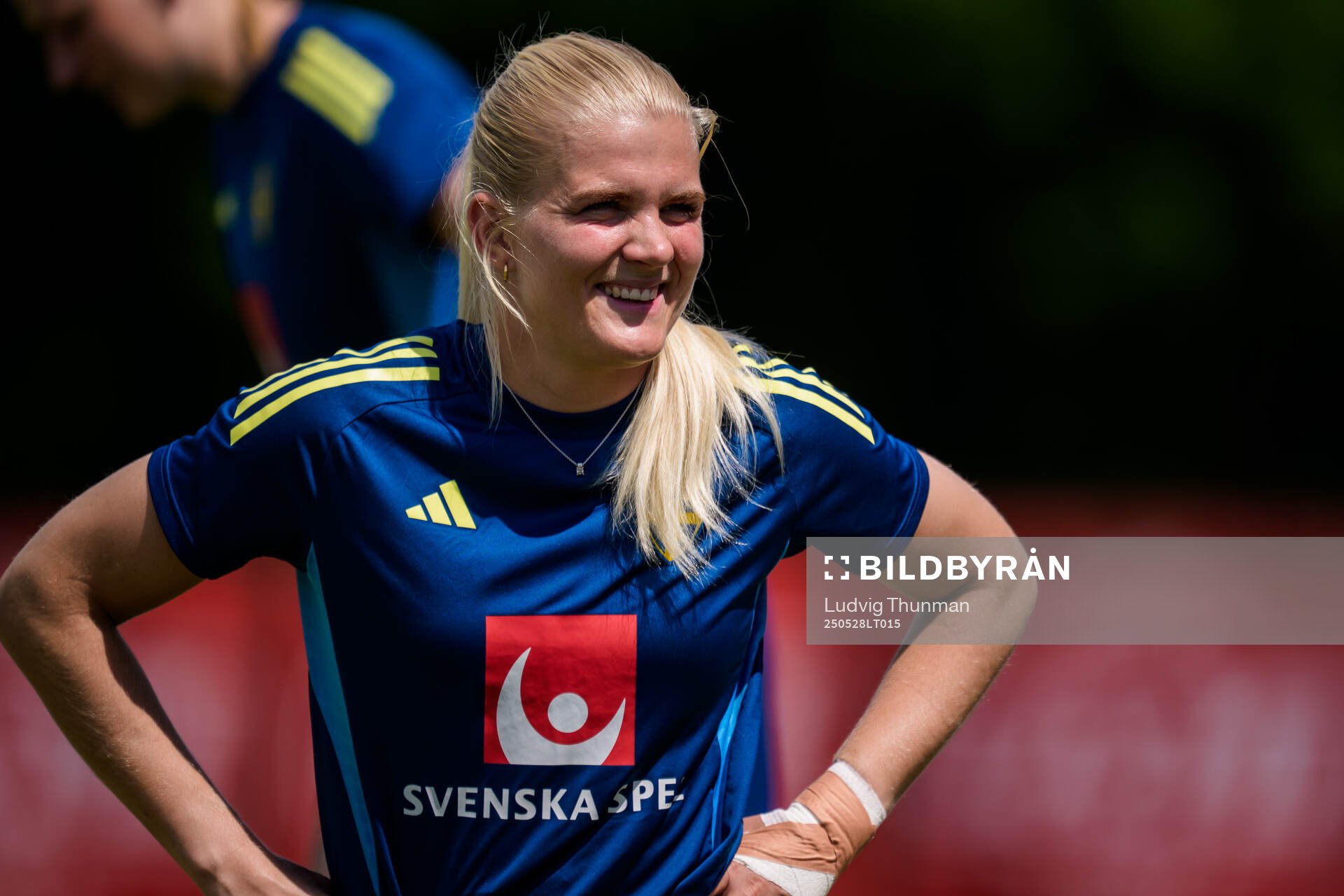 Goalkeeper Emma Holmgren of the Swedish women’s national