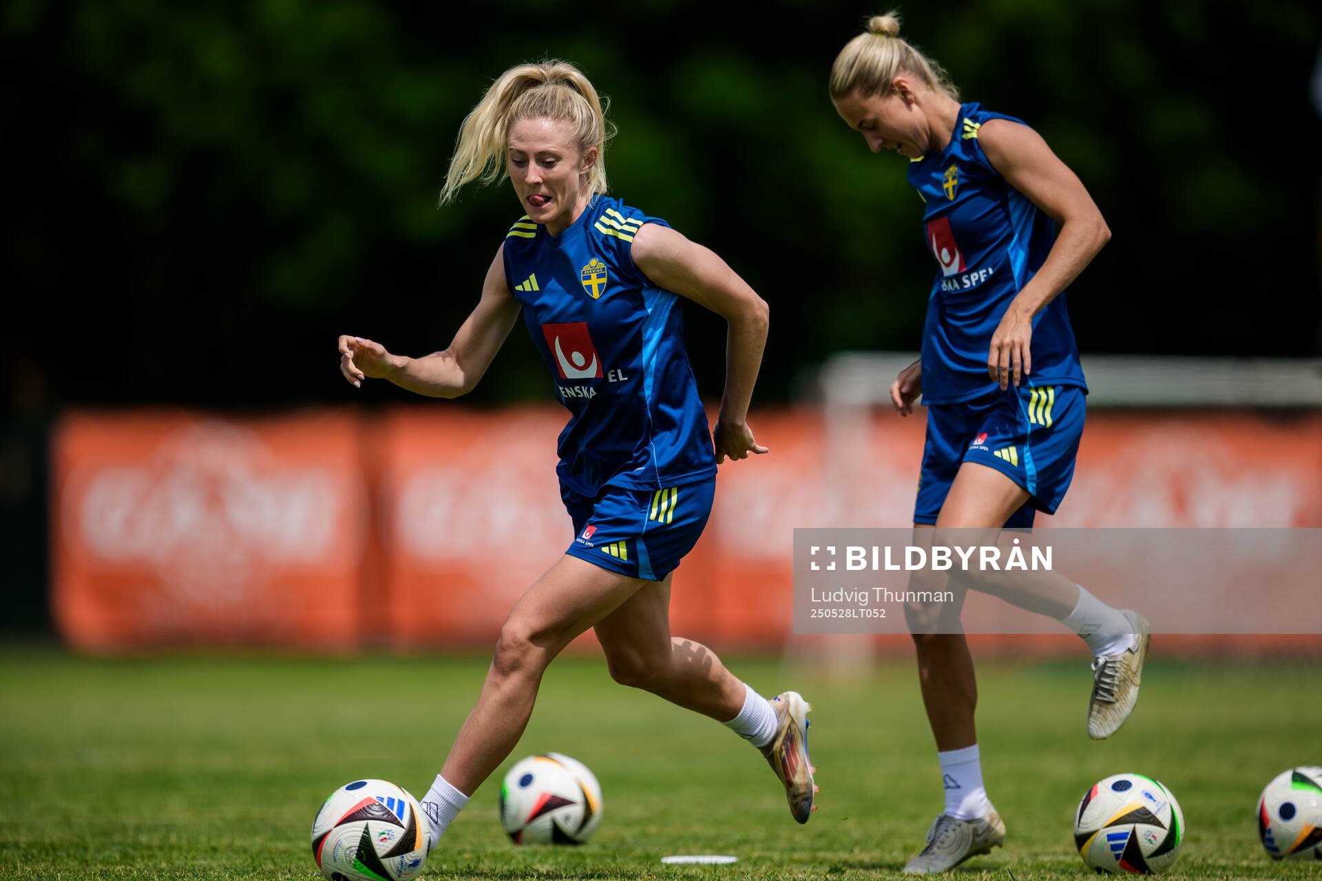 Rebecka Blomqvist and Emma Kullberg of the Swedish