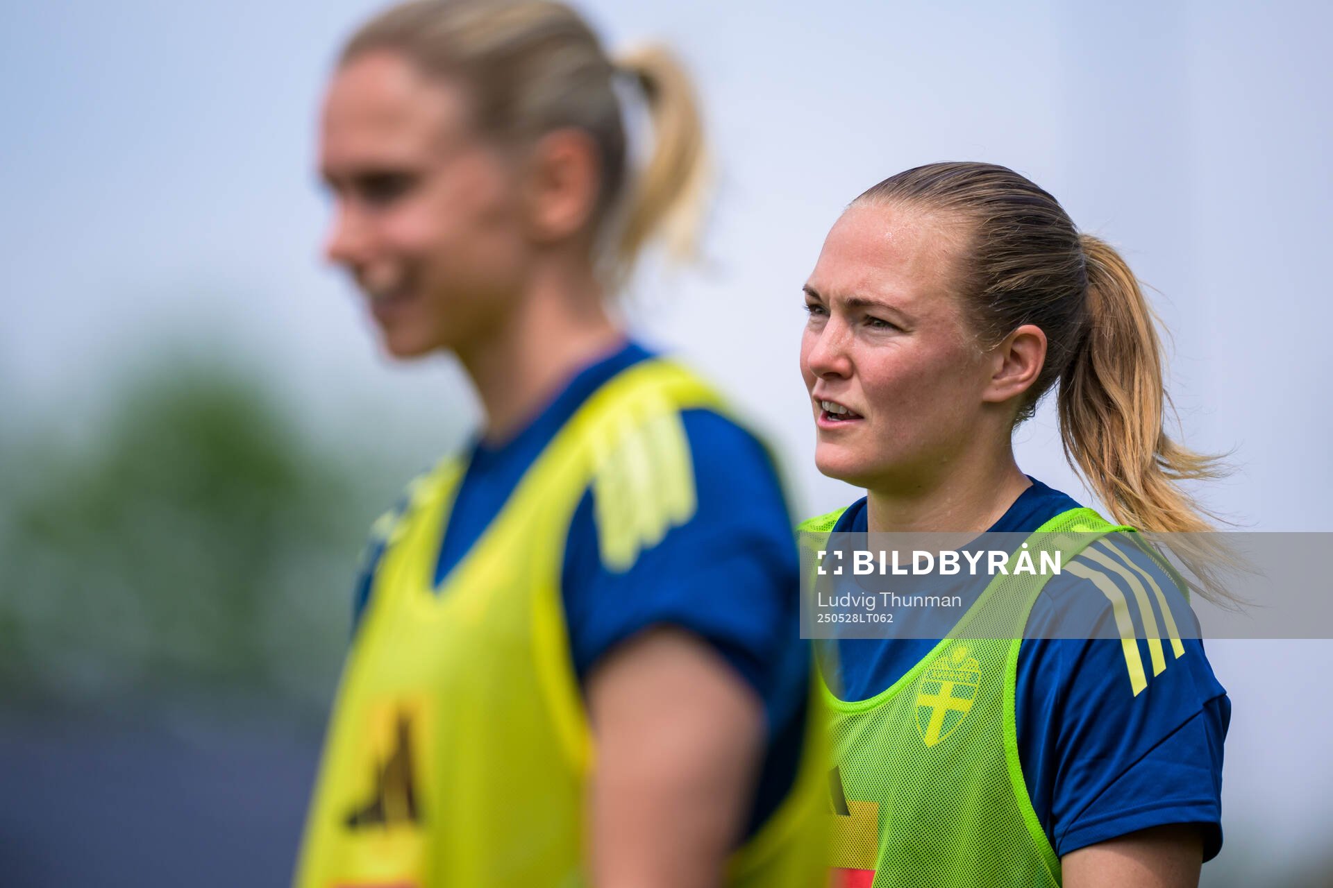 Magdalena Eriksson of the Swedish women’s national football team during a training session on May 28, 2025 in Fidenza. 