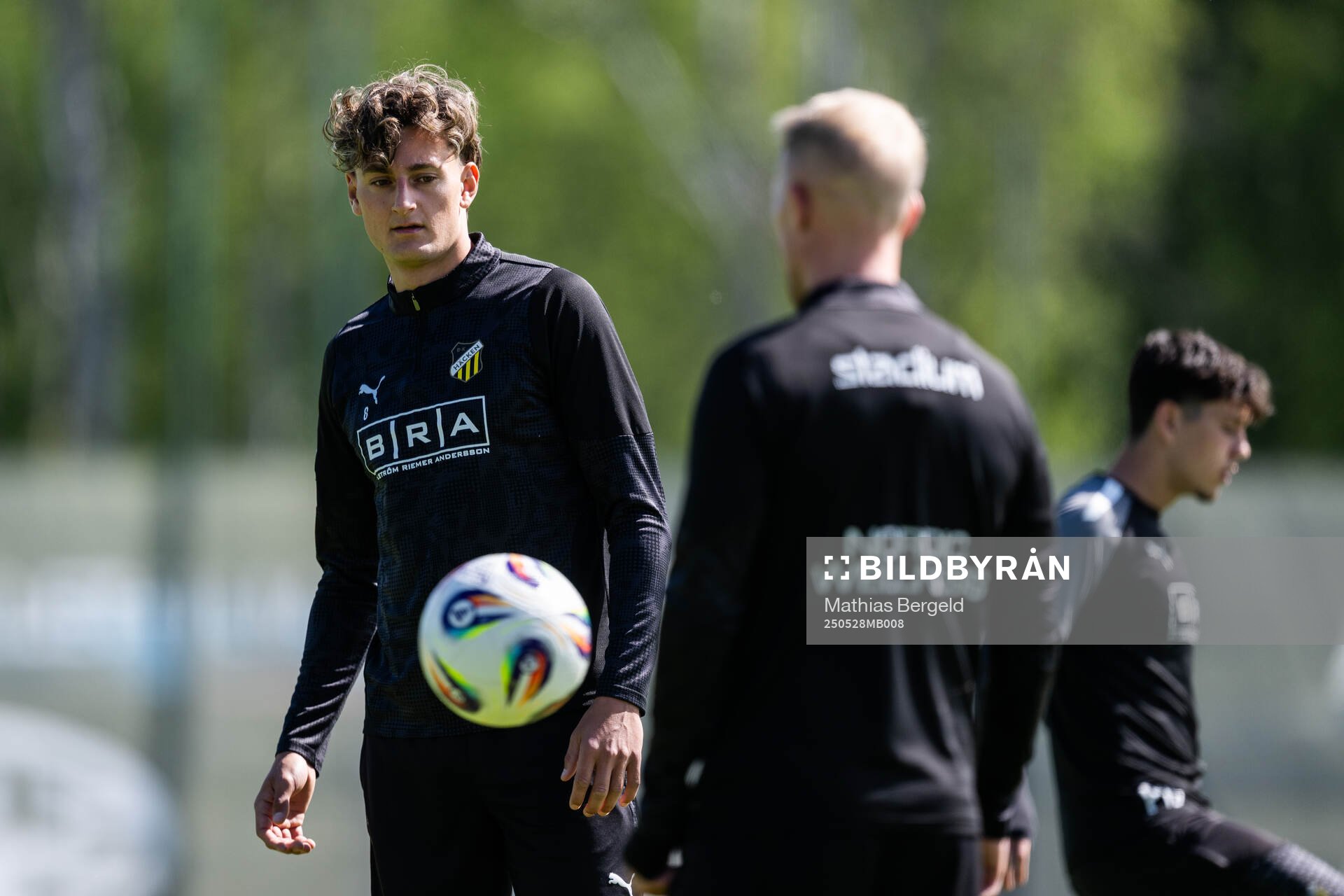 Häckens Silas Andersen under en träning inför finalen i Svenska Cupen den 28 maj 2025 i Göteborg. 