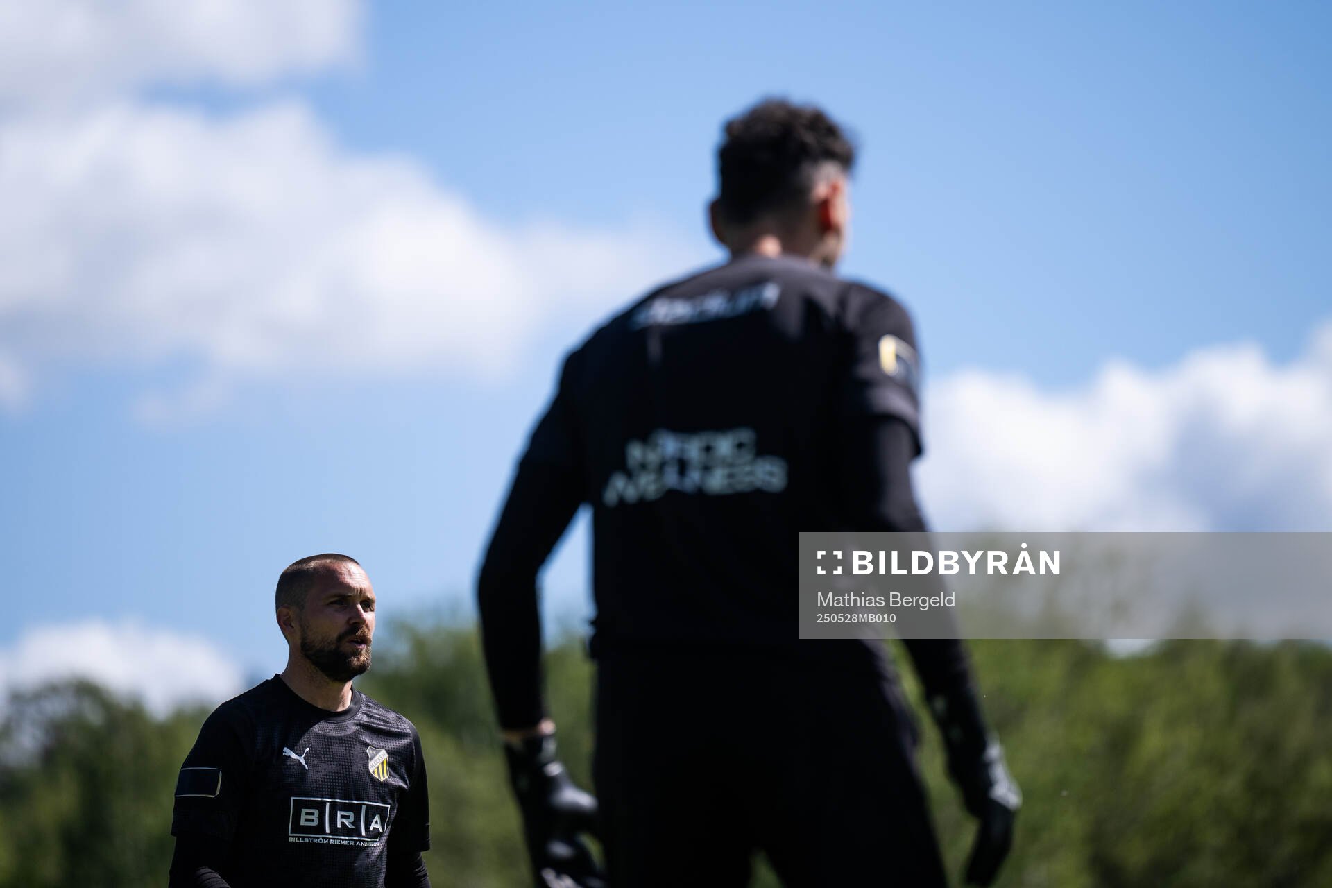 Häckens målvakt Oscar Jansson under en träning inför finalen i Svenska Cupen den 28 maj 2025 i Göteborg. 