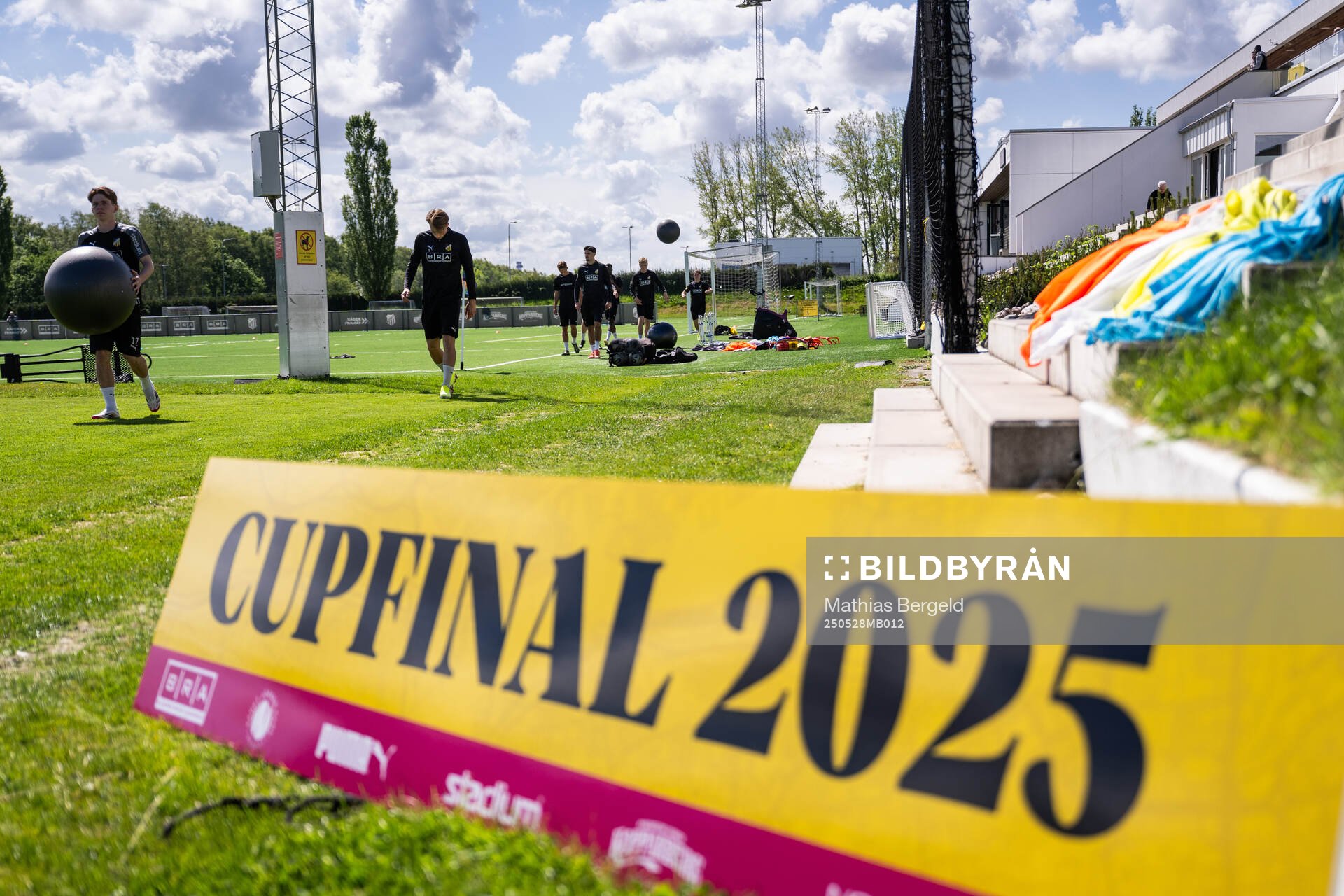 Häckens Sigge Jansson under en träning inför finalen i Svenska Cupen den 28 maj 2025 i Göteborg. 