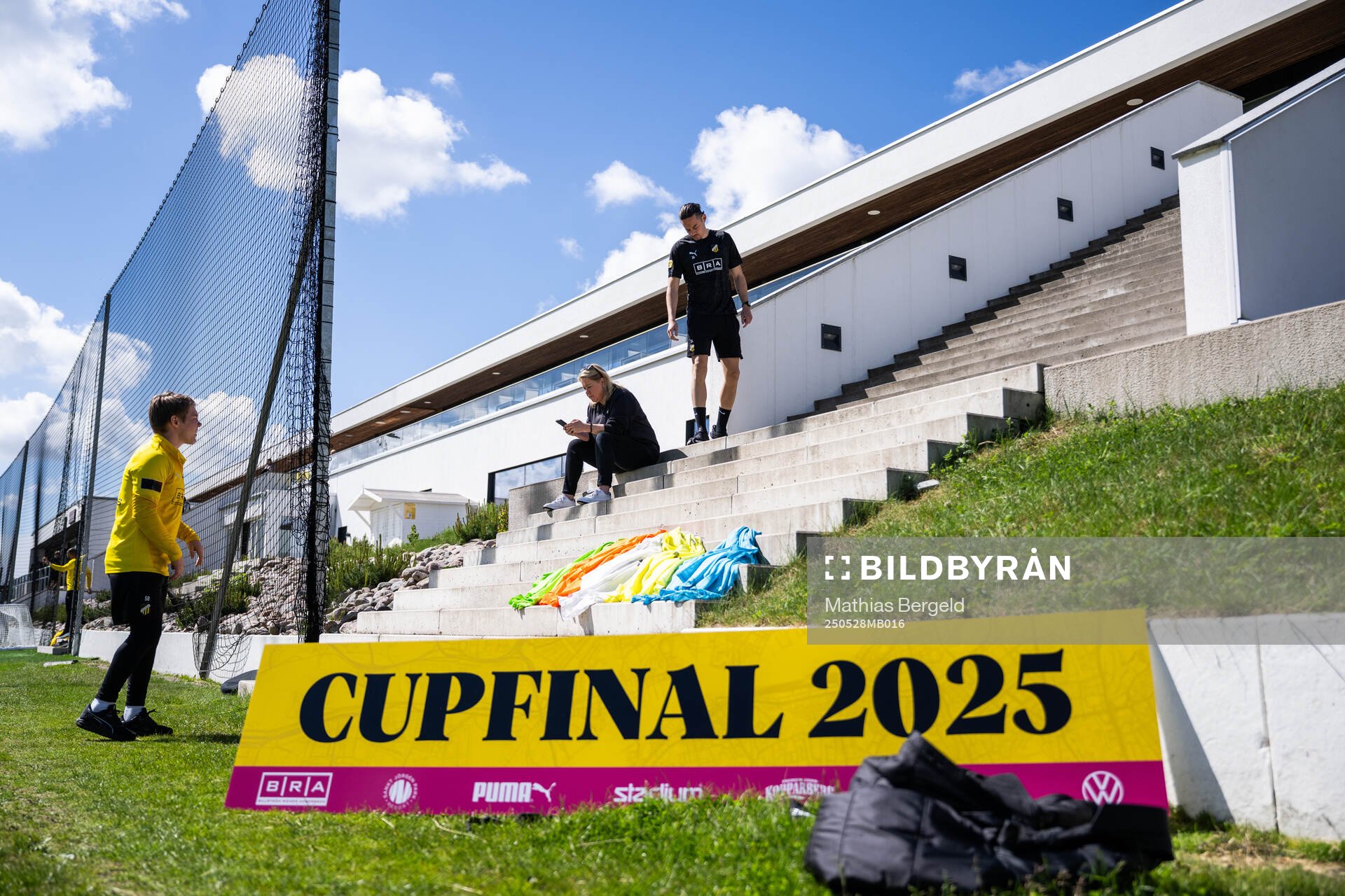 Häckens Amor Layouni under en träning inför finalen i Svenska Cupen den 28 maj 2025 i Göteborg. 