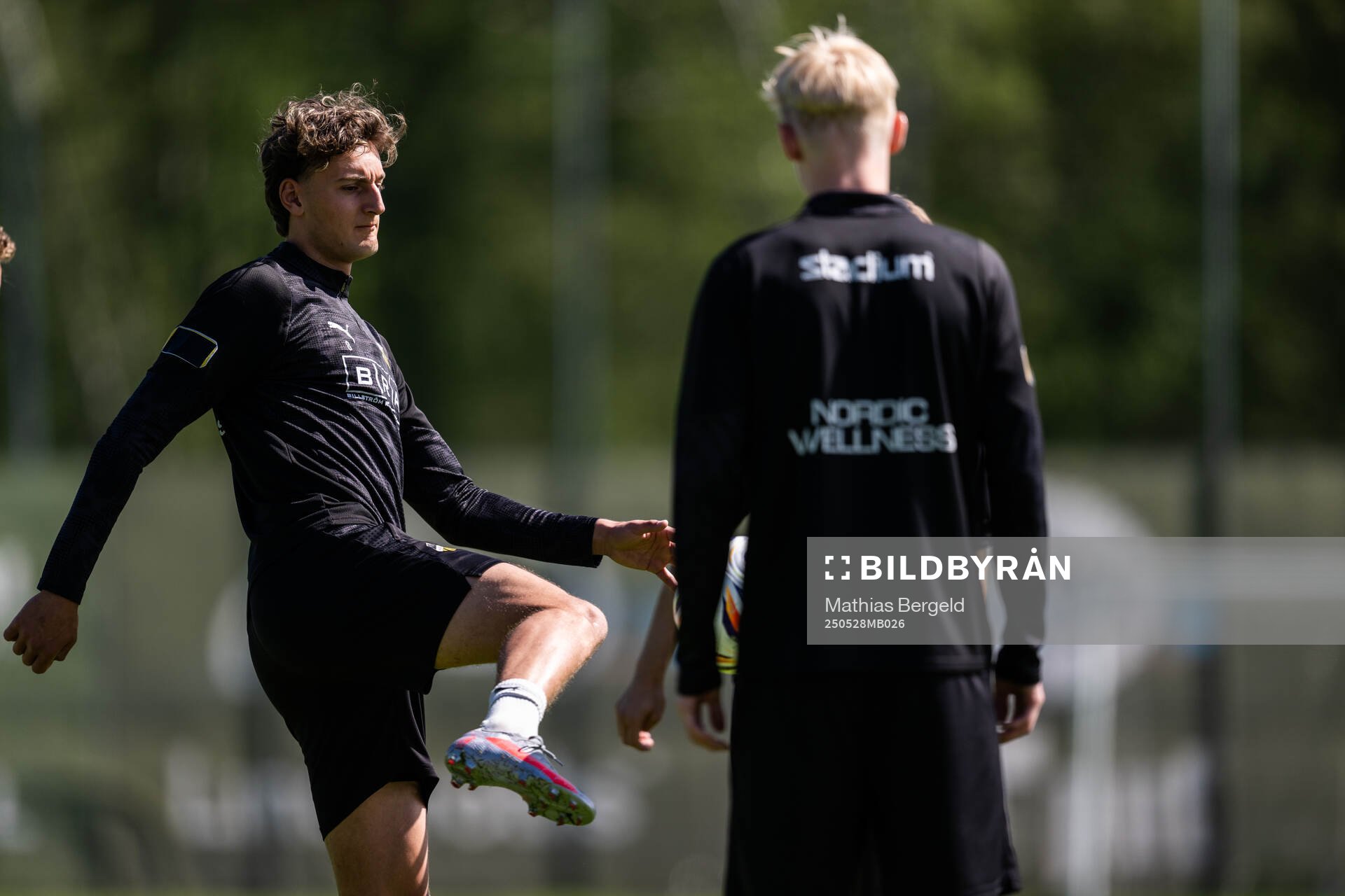 Häckens Silas Andersen under en träning inför finalen i Svenska Cupen den 28 maj 2025 i Göteborg. 