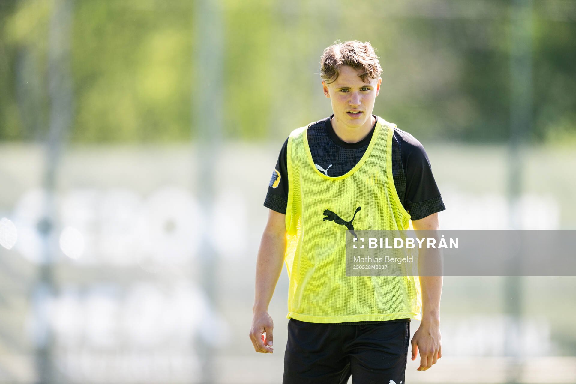 Häckens Filip Öhman under en träning inför finalen i Svenska Cupen den 28 maj 2025 i Göteborg. 