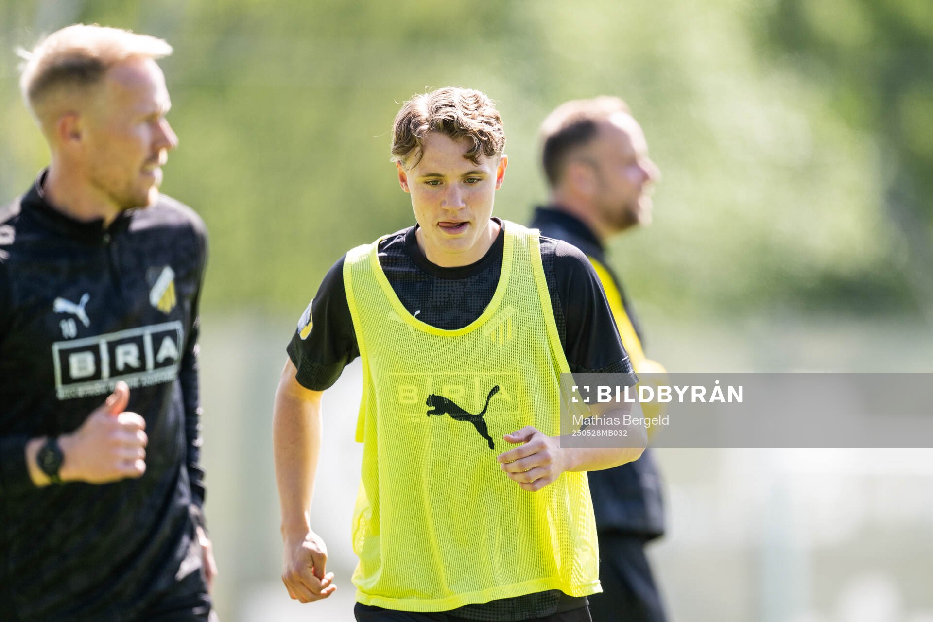 Häckens Filip Öhman under en träning inför finalen i Svenska Cupen den 28 maj 2025 i Göteborg. 