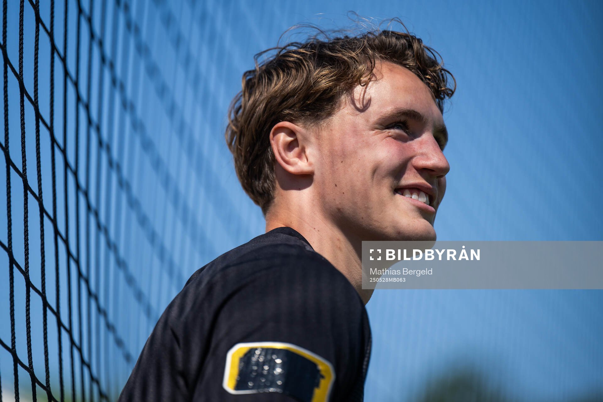 Häckens Filip Öhman under en pressträff inför finalen i Svenska Cupen den 28 maj 2025 i Göteborg. 
