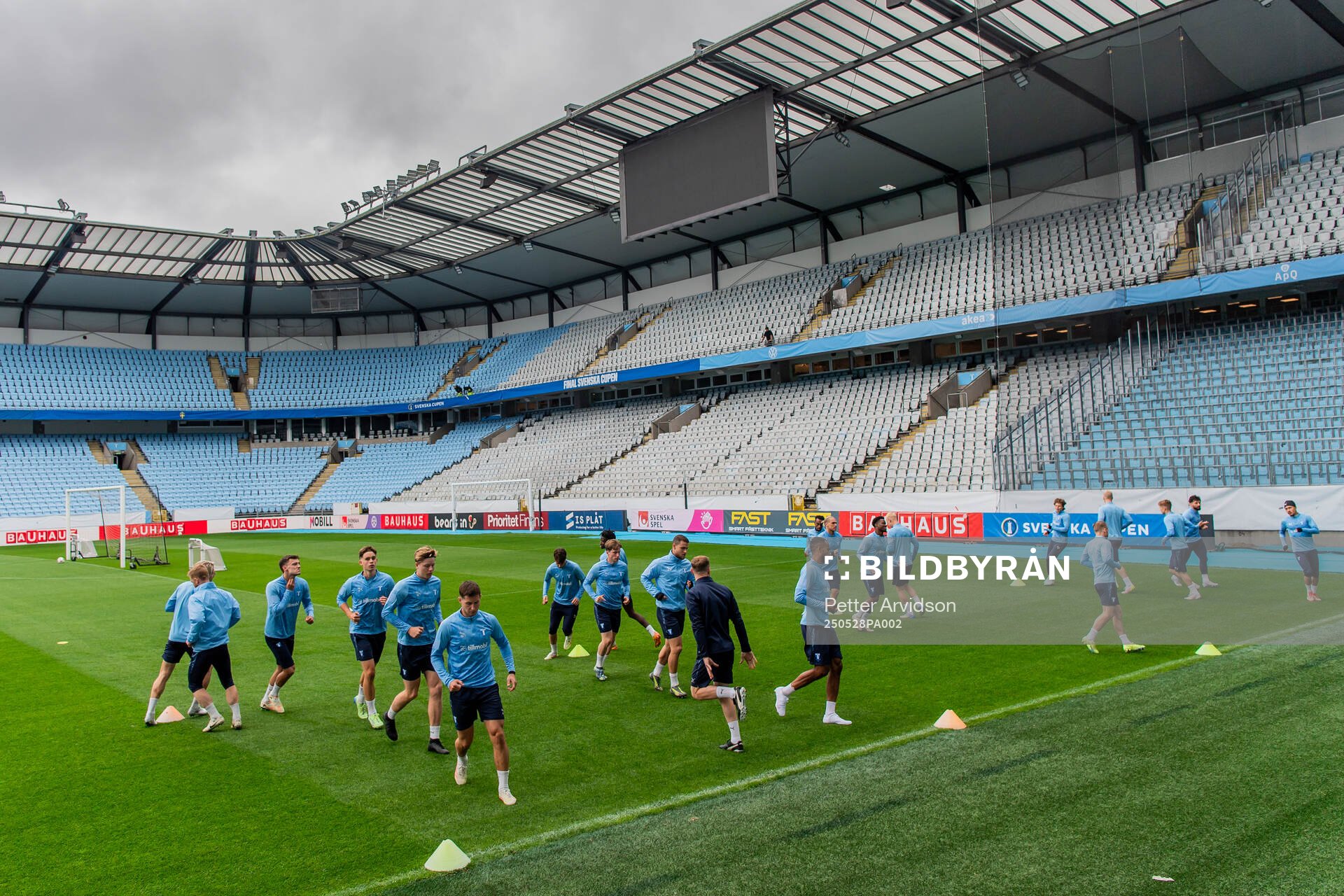 Generell vy under en träning med Malmö FF inför finalen i Svenska Cupen den 28 maj 2025 i Malmö. 