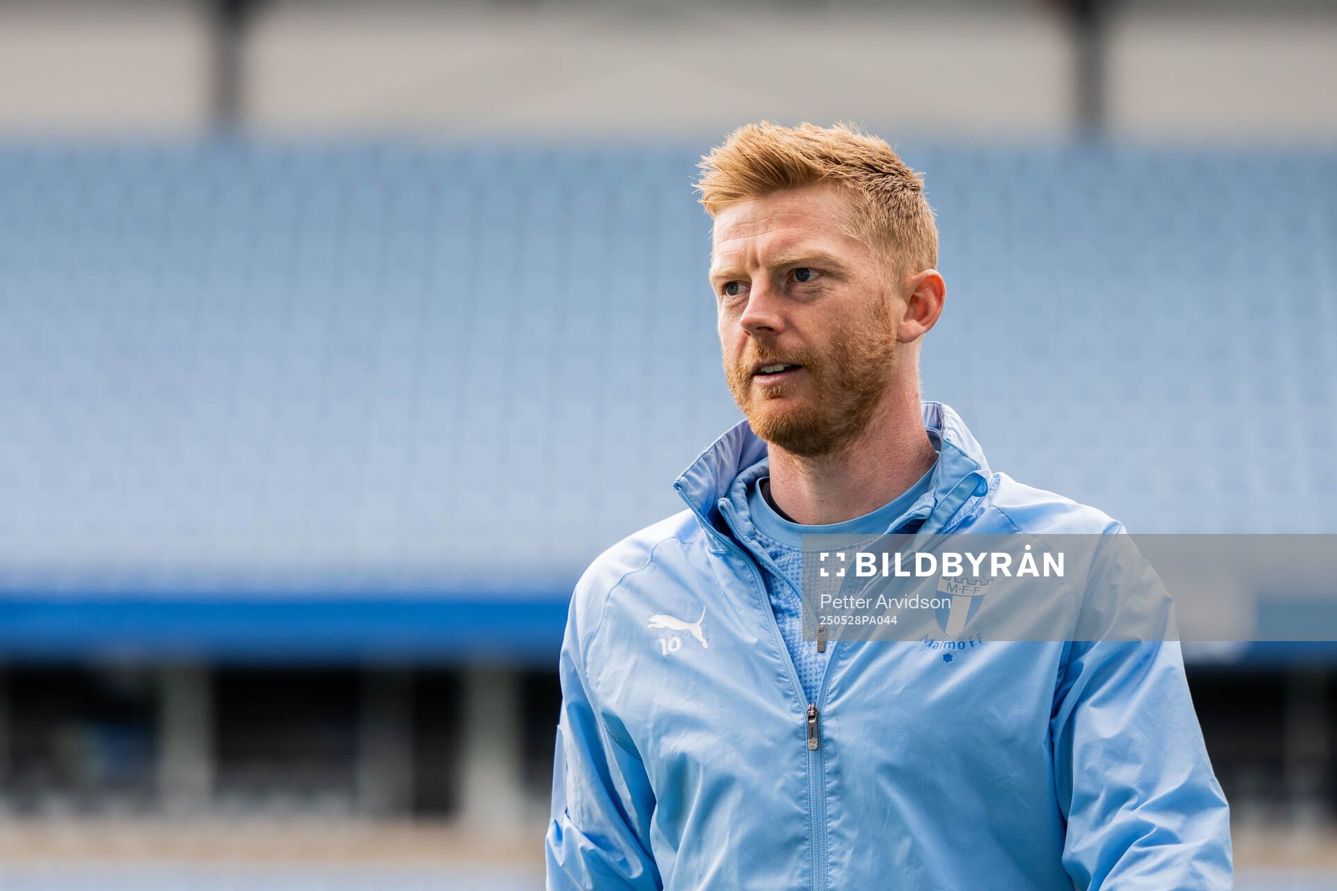 Malmö FFs Anders Christiansen under en träning inför finalen i Svenska Cupen den 28 maj 2025 i Malmö. 