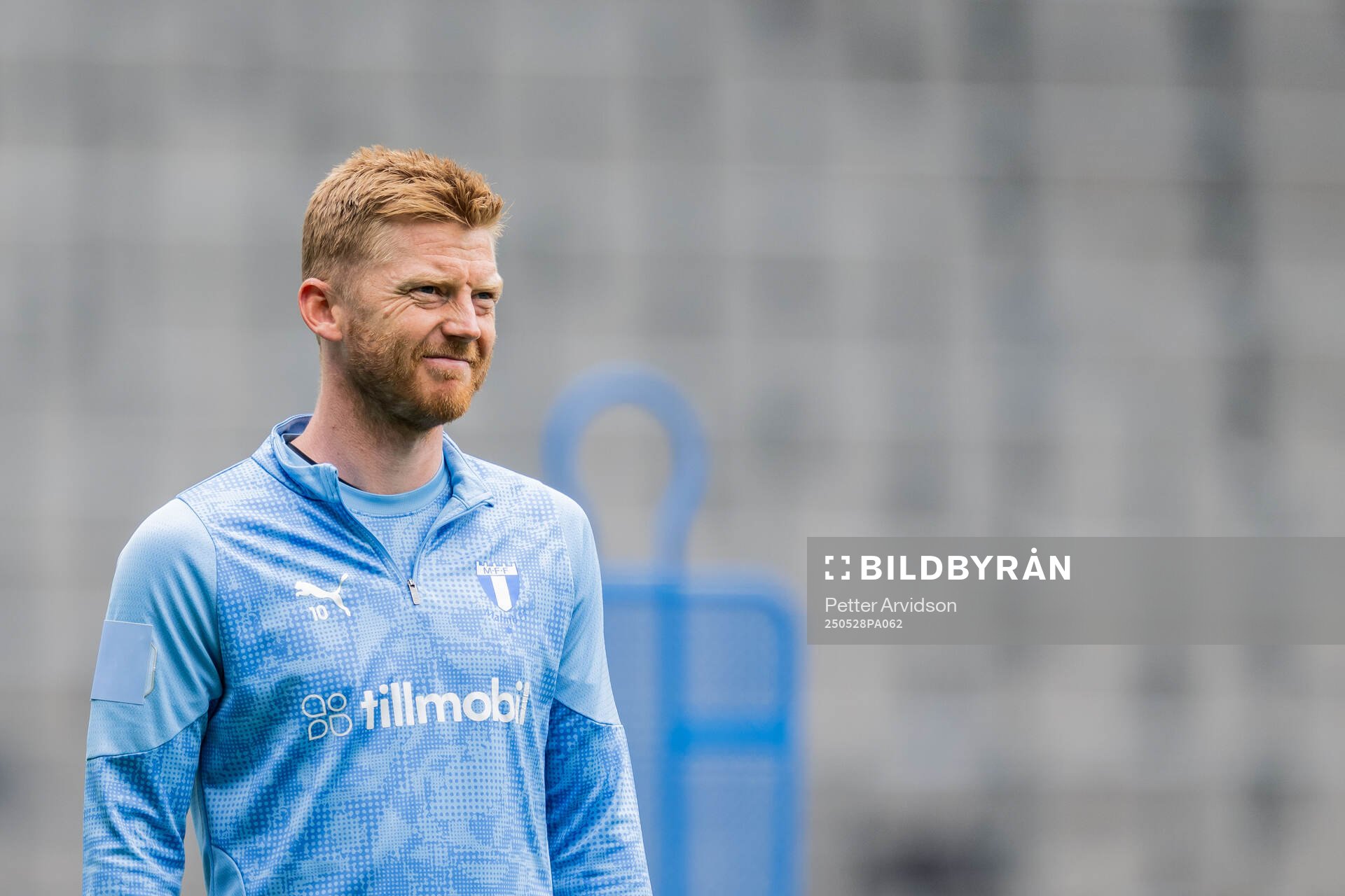 Malmö FFs Anders Christiansen under en träning inför finalen i Svenska Cupen den 28 maj 2025 i Malmö. 
