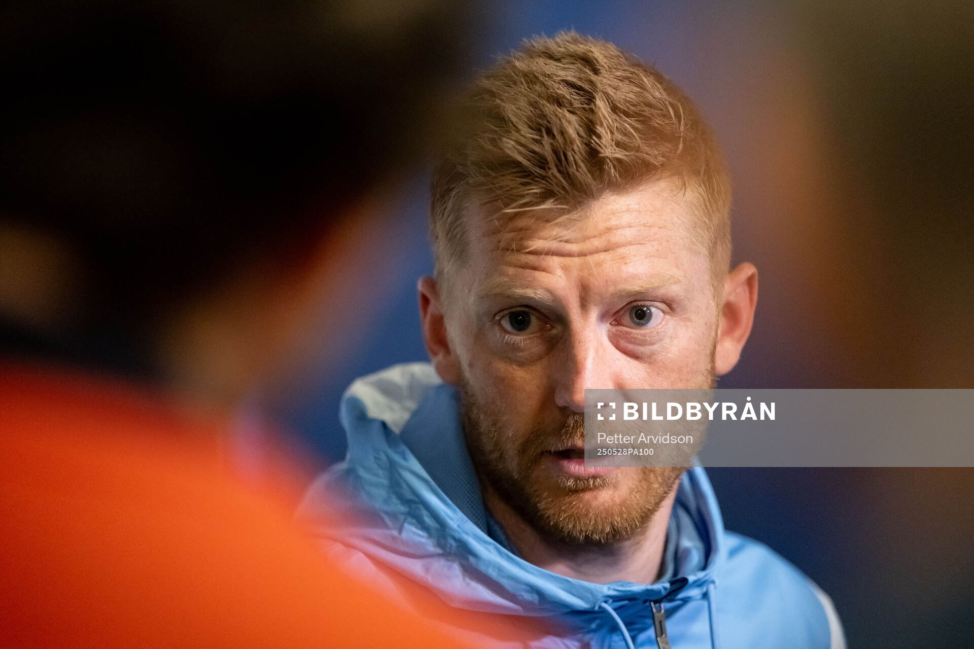 Malmö FFs Anders Christiansen under en pressträff inför finalen i Svenska Cupen den 28 maj 2025 i Malmö. 