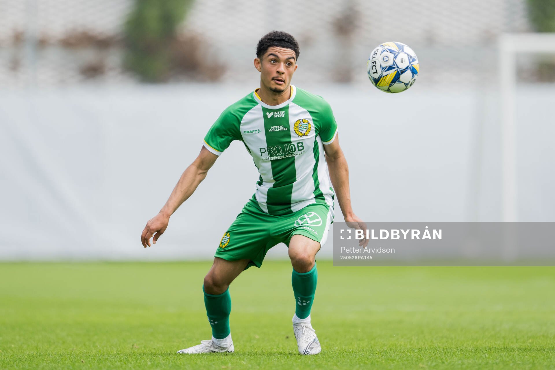 Hammarbys William Loqvist under finalen i P19 Ligacupen mellan Malmö FF och Hammarby den 28 maj 2025 i Malmö. 
