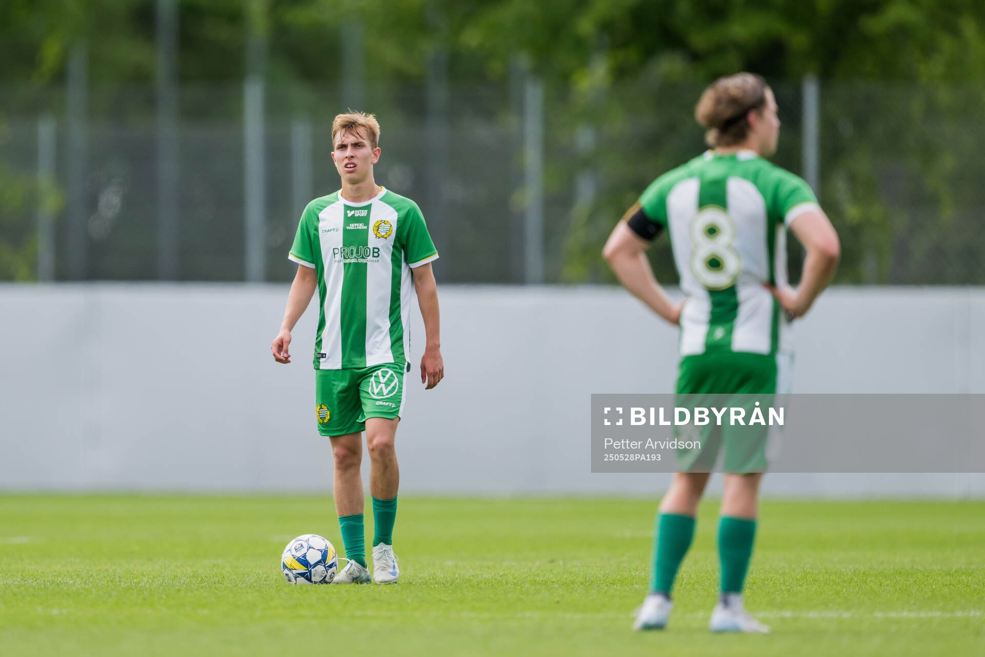 Hammarbys Emil Sadarangani deppar efter 2-0 under finalen i P19 Ligacupen mellan Malmö FF och Hammarby den 28 maj 2025 i Malmö.