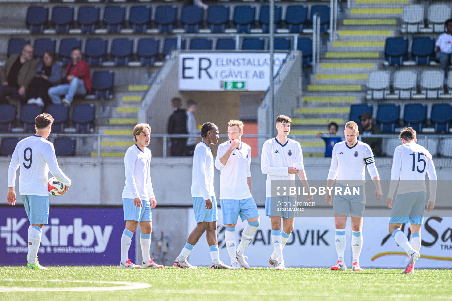 under fotbollsmatchen i Ettan norra mellan Gefle och FC Stockholm den 29 maj 2025 i Gävle. 