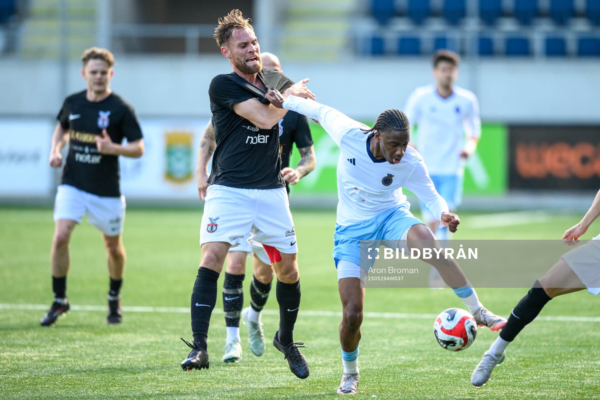 FC Stockholms David Fällman och Gefles Ahmed