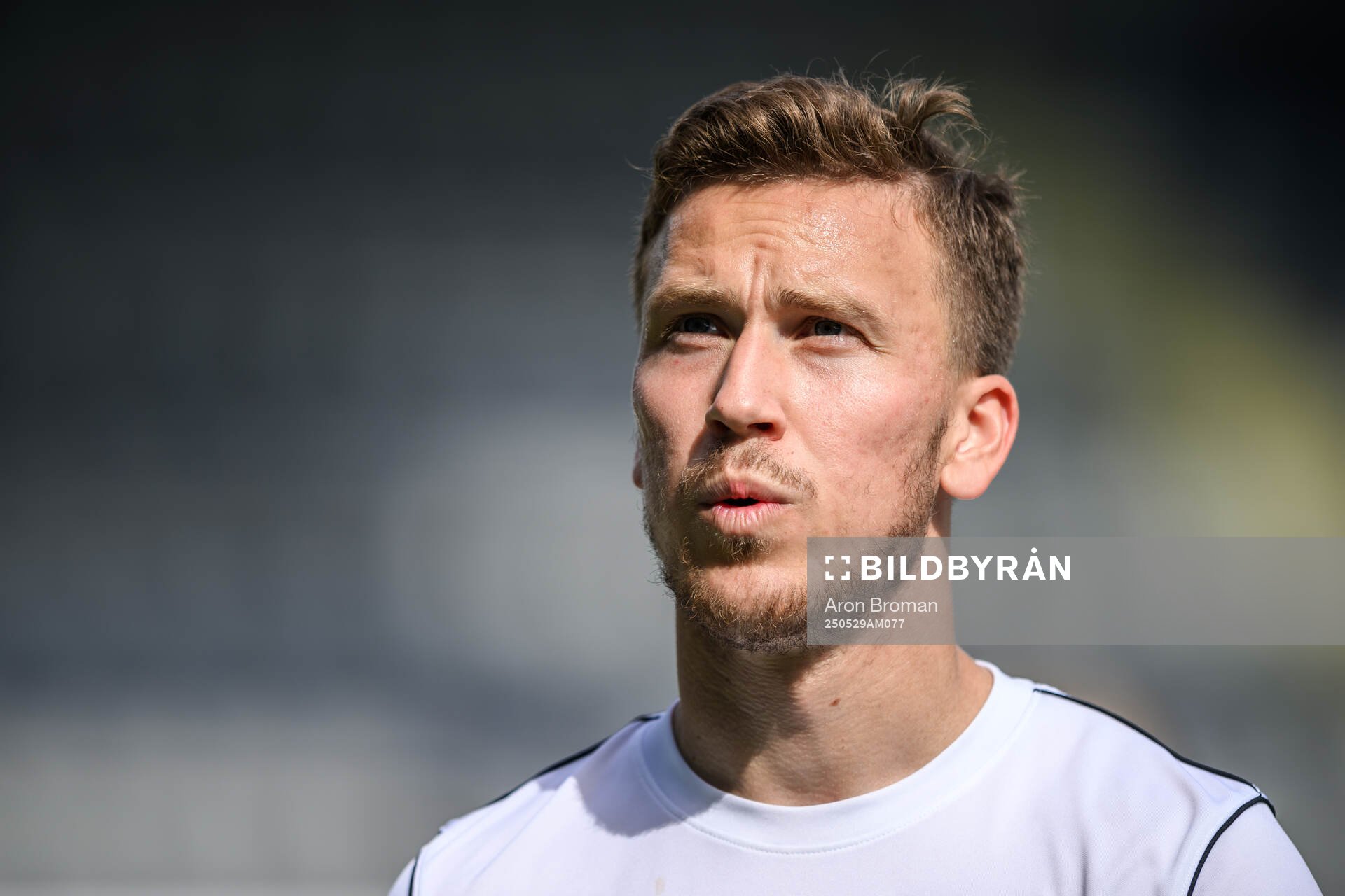 FC Stockholms William Jan inför fotbollsmatchen i Ettan norra mellan Gefle och FC Stockholm den 29 maj 2025 i Gävle. 