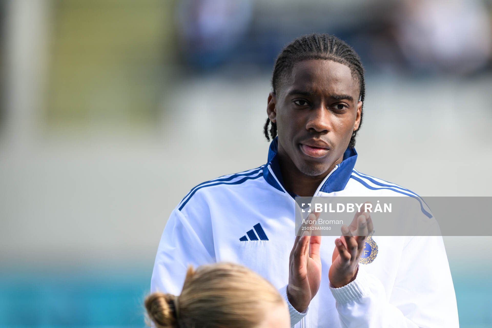 Gefles Ahmed During inför fotbollsmatchen i Ettan norra mellan Gefle och FC Stockholm den 29 maj 2025 i Gävle. 