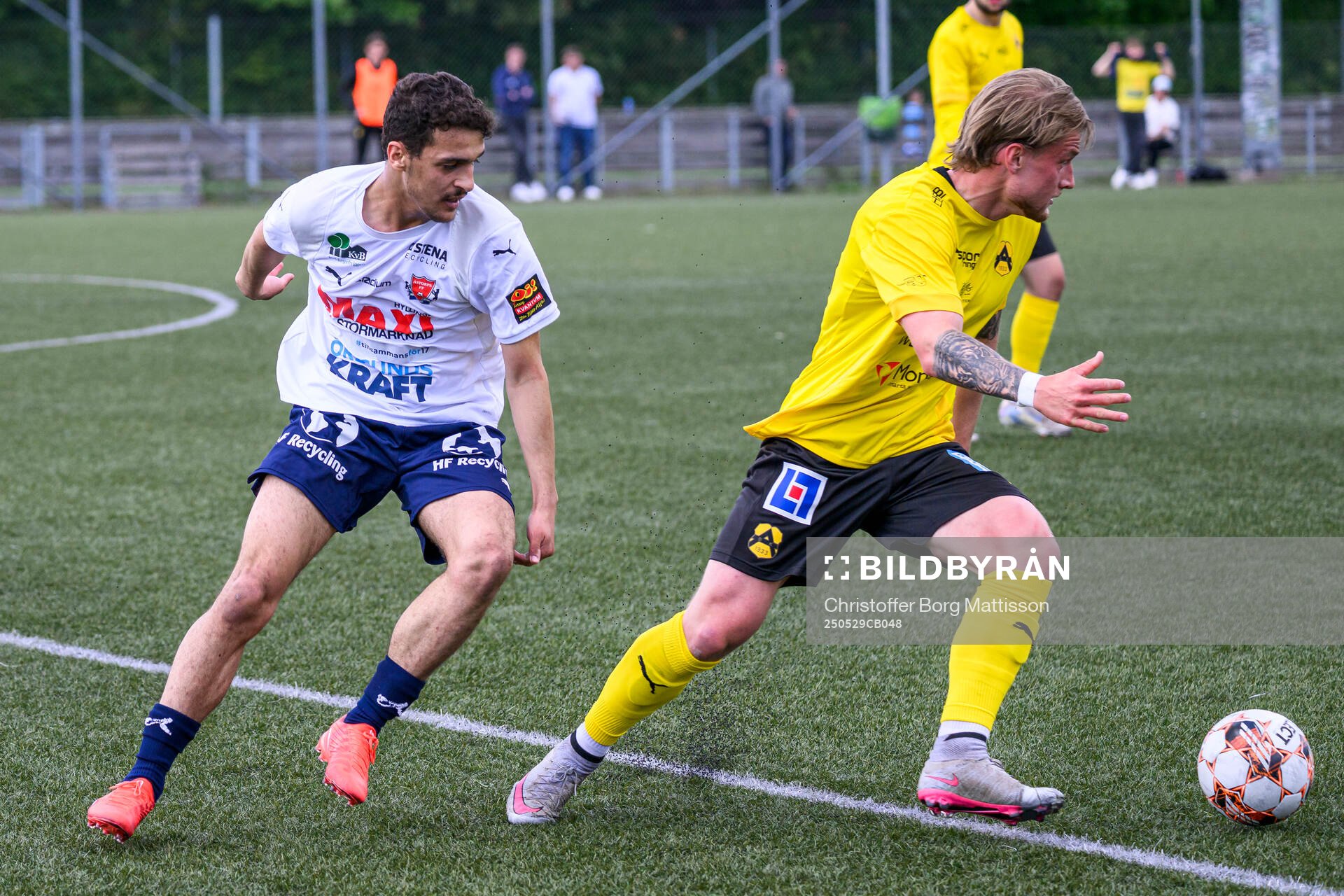 Åstorps Alaa Musleh under fotbollsmatchen i Division 2 Västra Götaland mellan Åstorps FF och Astrio BK den 29 maj 2025 i Åstorp.