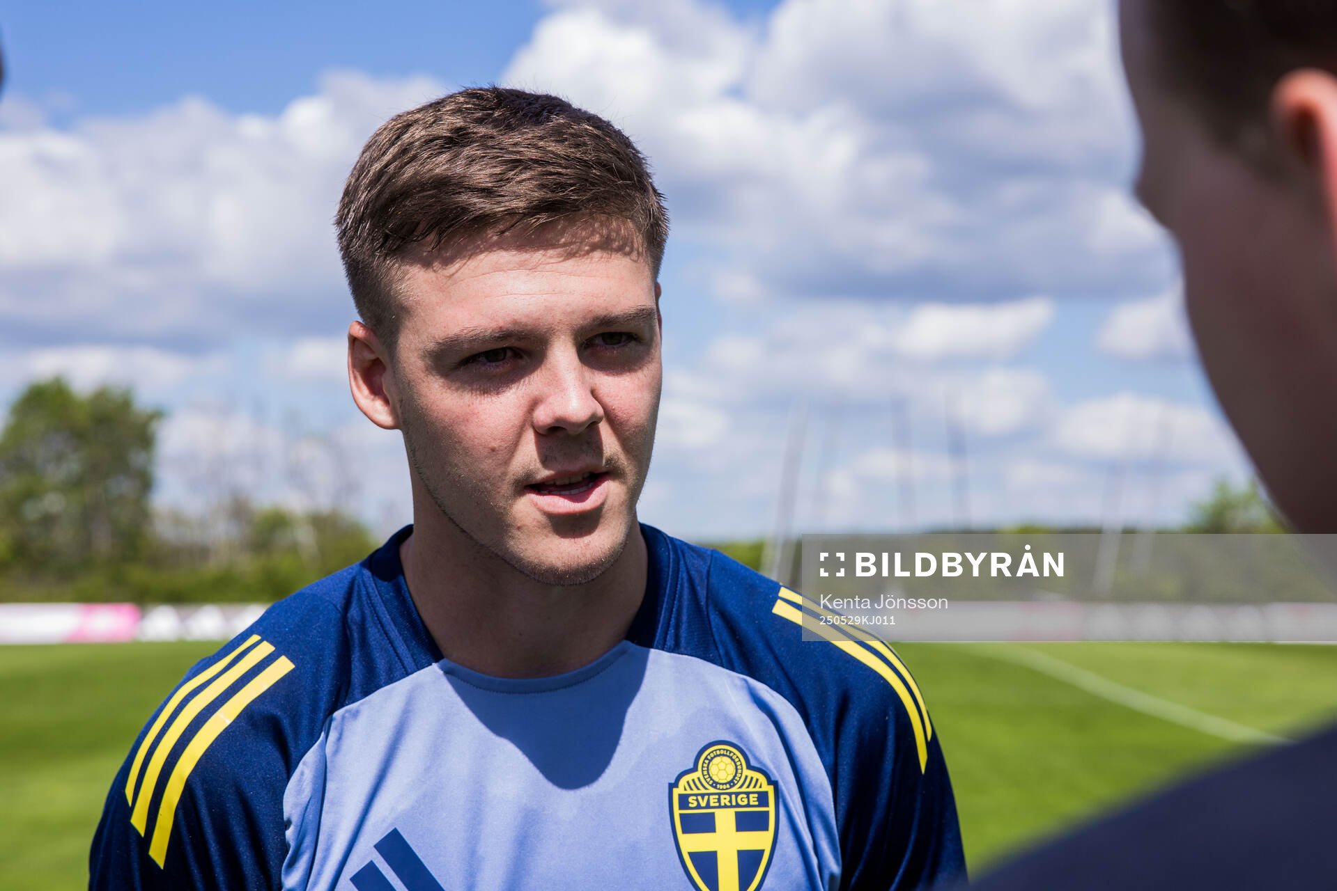 Emil Holm of the Swedish men's national football team
