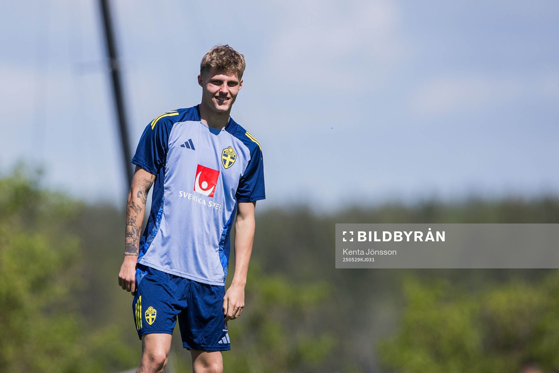 Lukas Björklund of the Swedish men's national football team