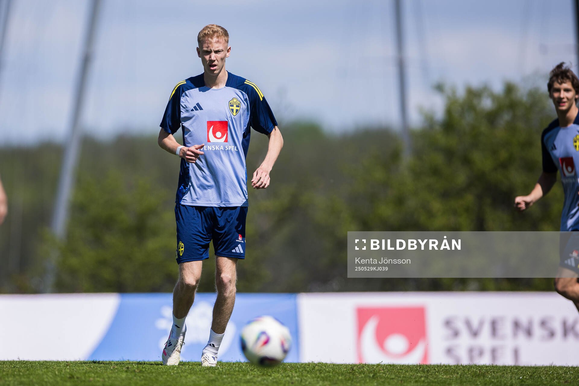 Hugo Larsson of the Swedish men's national football team