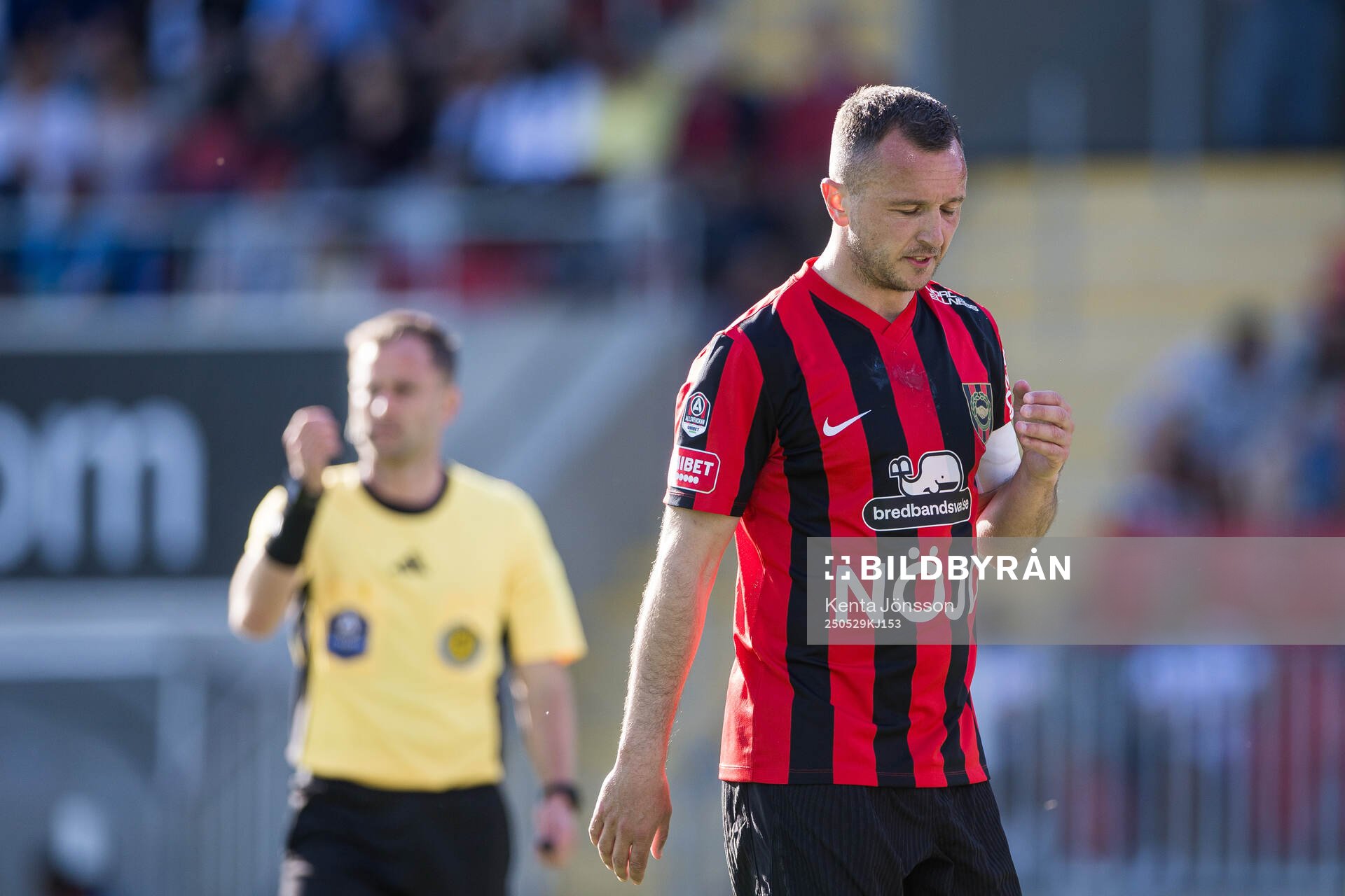 Brommapojkarnas Even Hovland deppar