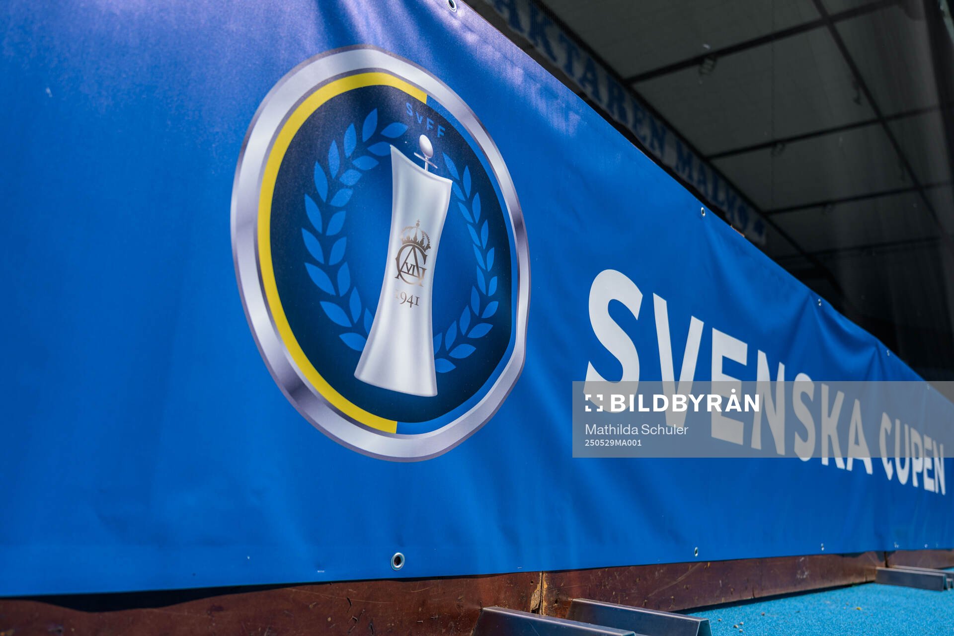 Svenska cupens logotyp inför finalen i Svenska Cupen mellan Malmö FF och Häcken den 29 maj 2025 i Malmö. 