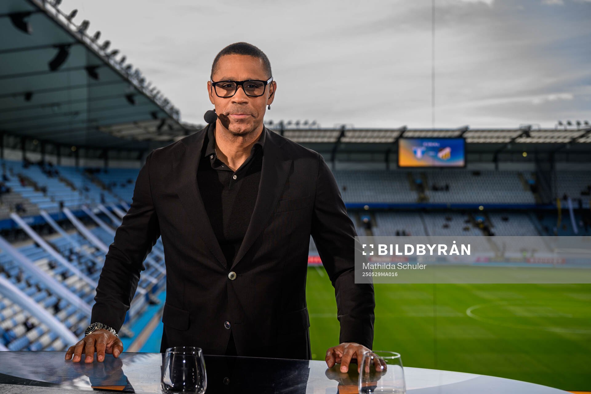 SVTs Daniel Nannskog inför finalen i Svenska Cupen mellan Malmö FF och Häcken den 29 maj 2025 i Malmö. 