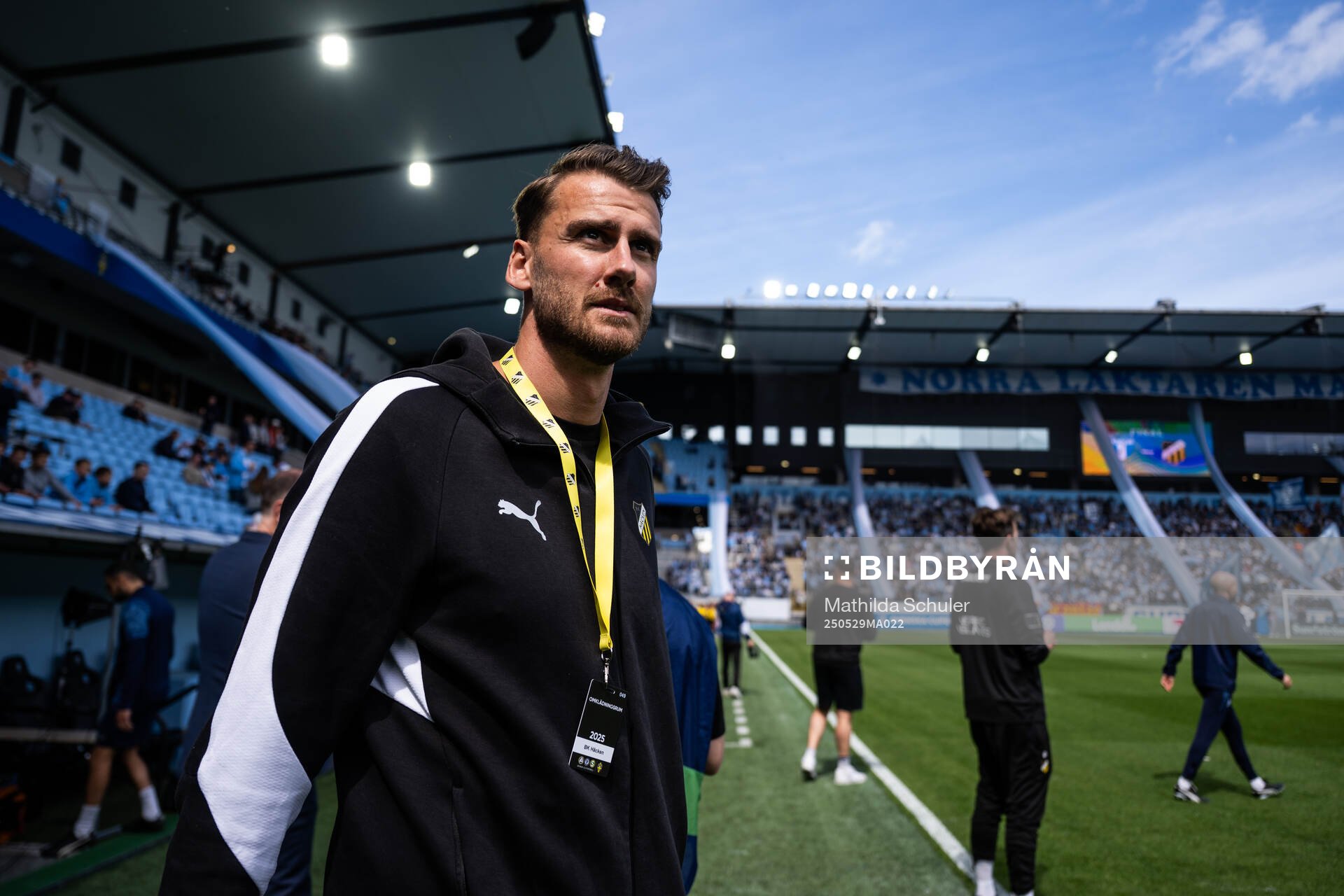 Häckens Johan Hammar inför finalen i Svenska Cupen mellan Malmö FF och Häcken den 29 maj 2025 i Malmö. 