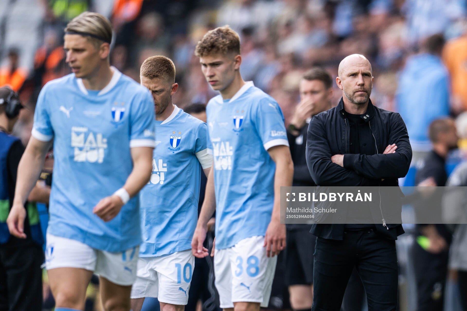 Malmö FFs tränare Henrik Rydström under finalen i Svenska Cupen mellan Malmö FF och Häcken den 29 maj 2025 i Malmö. 
