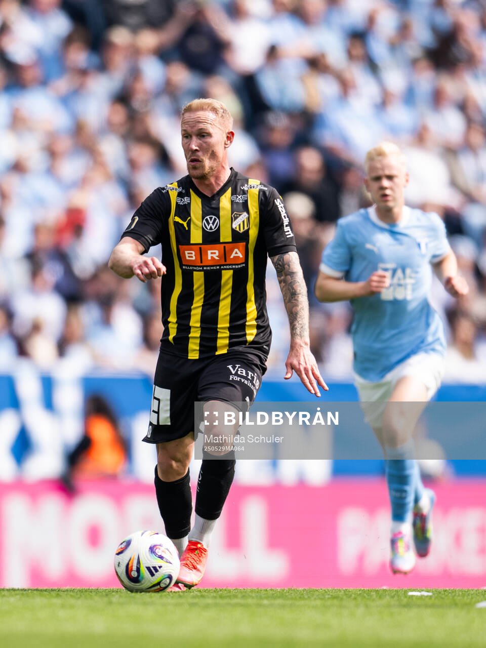 Häckens Mikkel Rygaard Jensen under finalen i Svenska Cupen mellan Malmö FF och Häcken den 29 maj 2025 i Malmö. 
