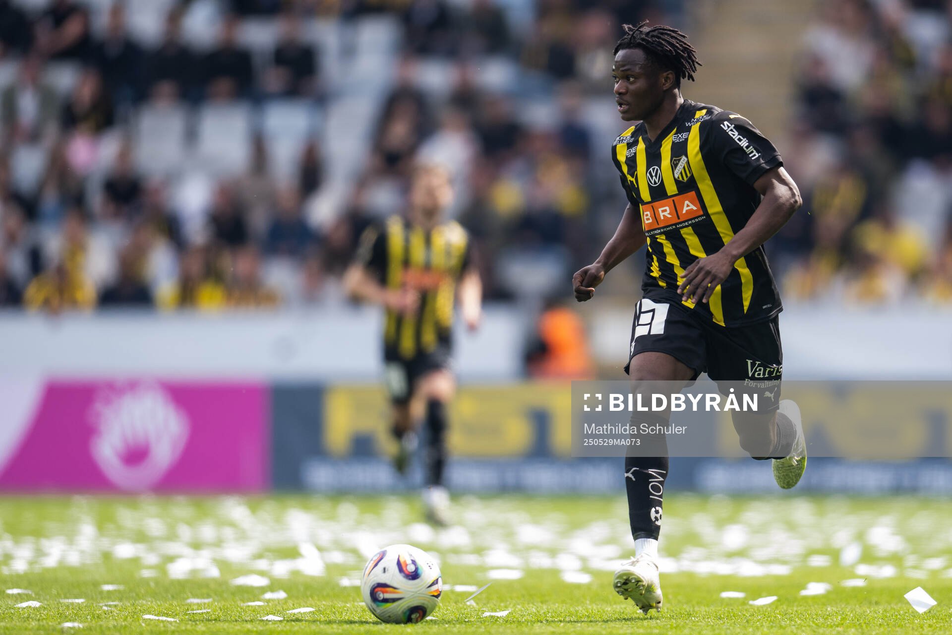 Häckens Severin Nioule under finalen i Svenska Cupen mellan Malmö FF och Häcken den 29 maj 2025 i Malmö. 