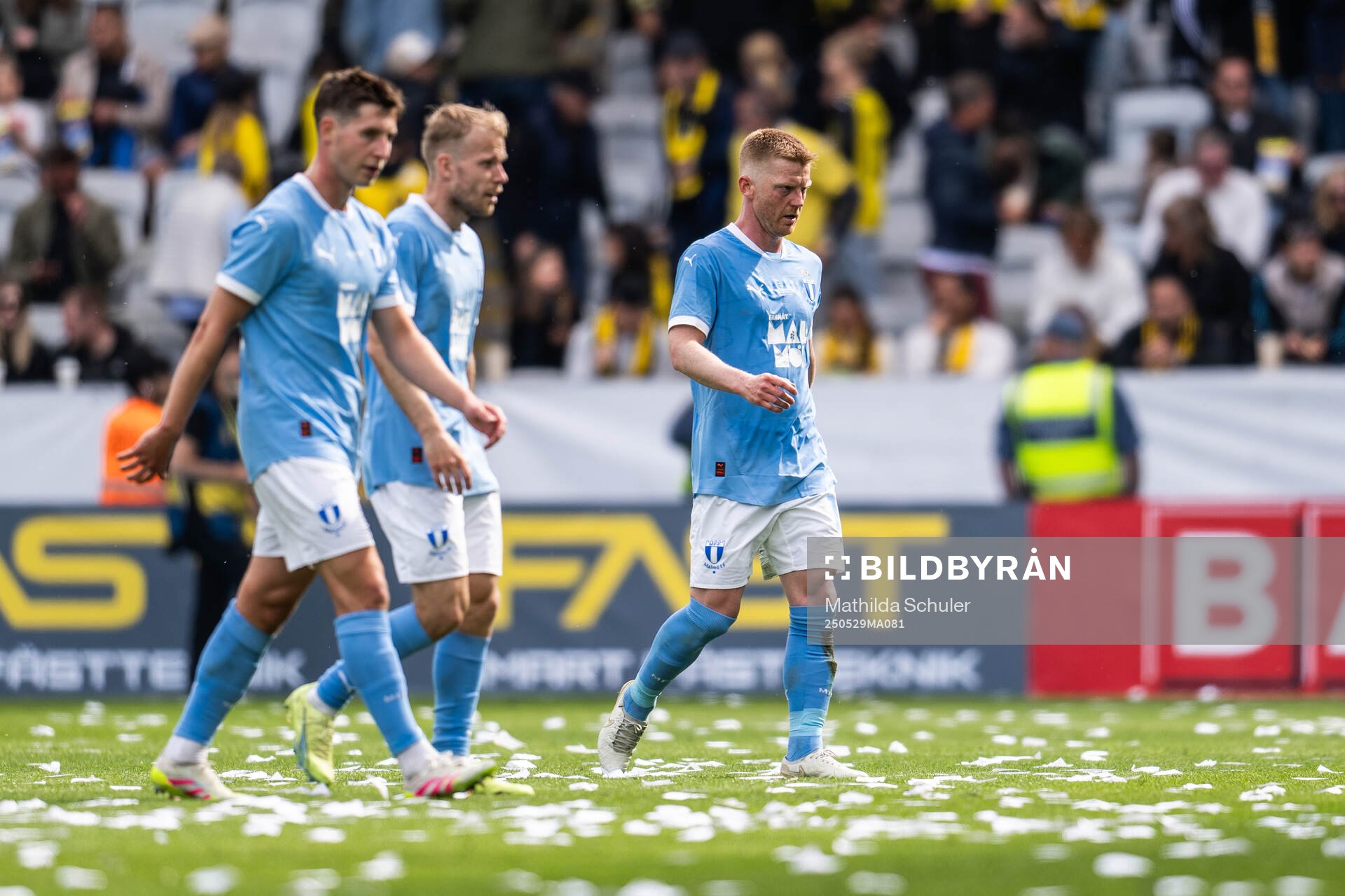Malmö FFs Lasse Berg Johnsen, Oscar Lewicki och Anders