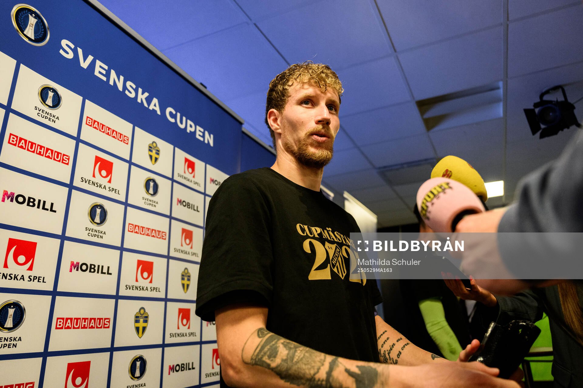 Häckens Simon Gustafson efter finalen i Svenska Cupen mellan Malmö FF och Häcken den 29 maj 2025 i Malmö. 