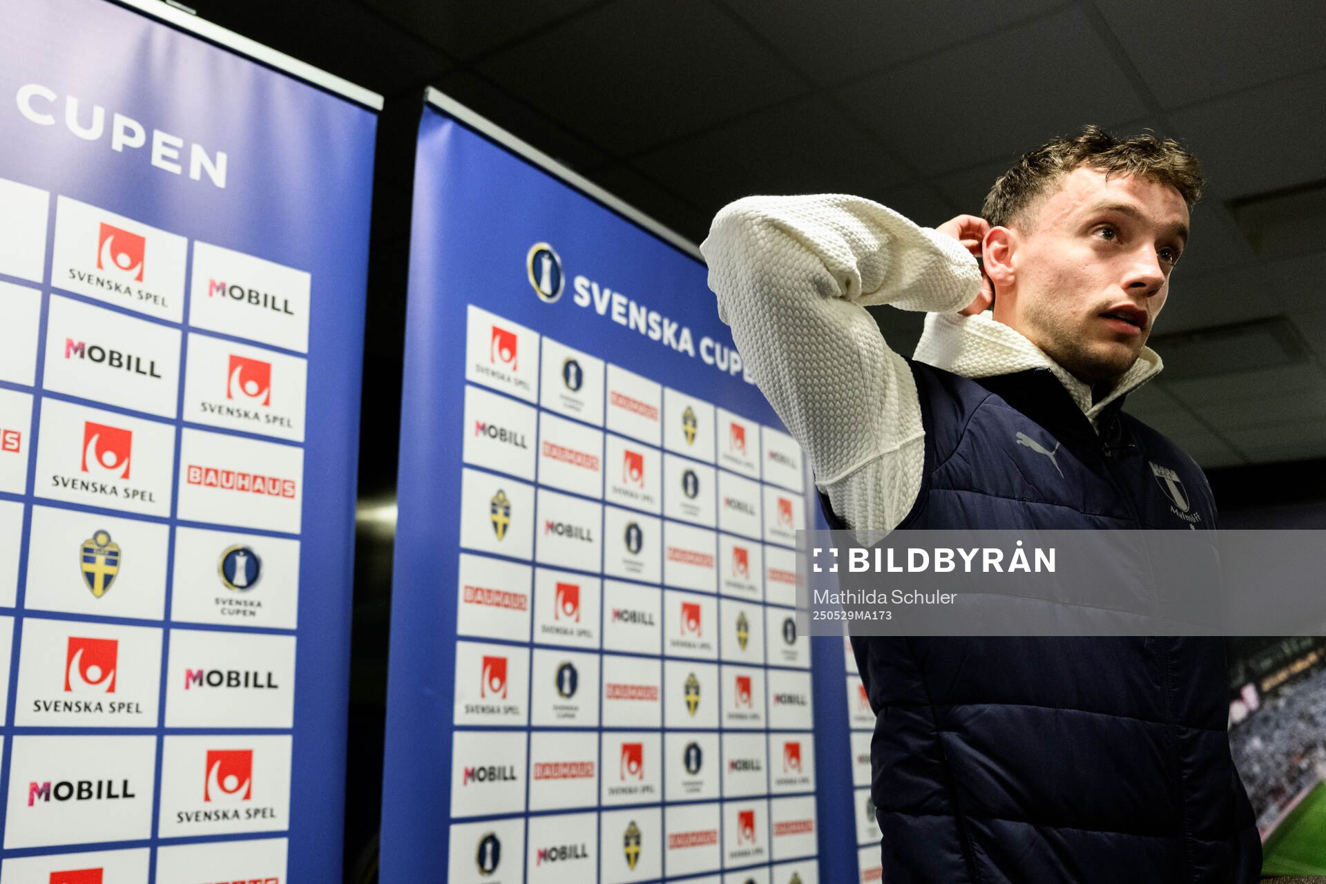 Malmö FFs Colin Rösler efter finalen i Svenska Cupen mellan Malmö FF och Häcken den 29 maj 2025 i Malmö. 