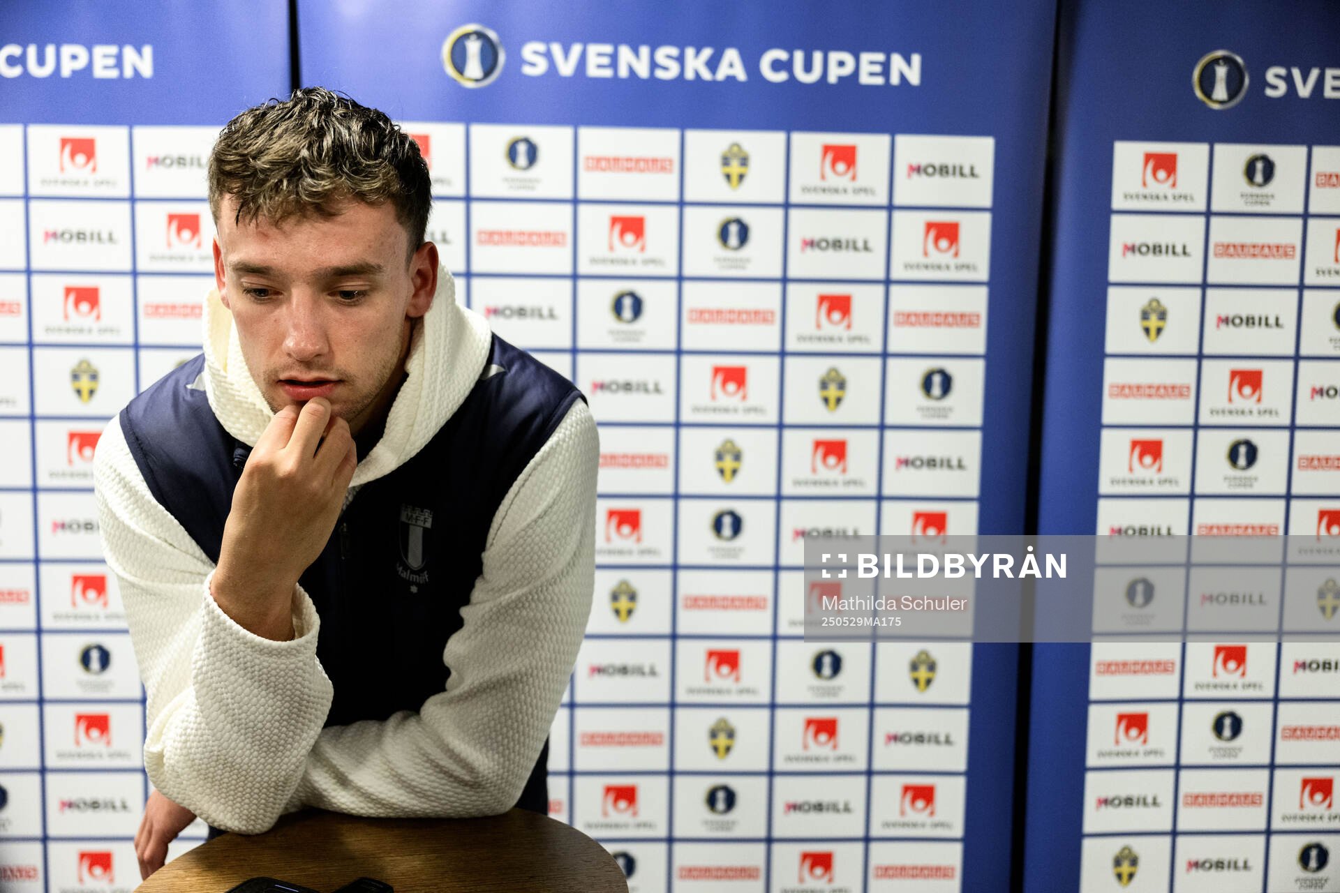 Malmö FFs Colin Rösler efter finalen i Svenska Cupen mellan Malmö FF och Häcken den 29 maj 2025 i Malmö. 