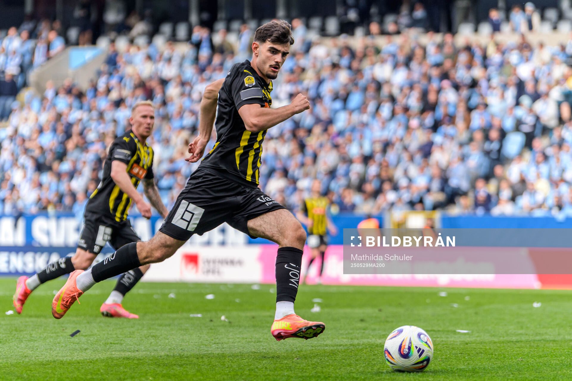 Häckens Nikola Mitrovic under finalen i Svenska Cupen mellan Malmö FF och Häcken den 29 maj 2025 i Malmö. 