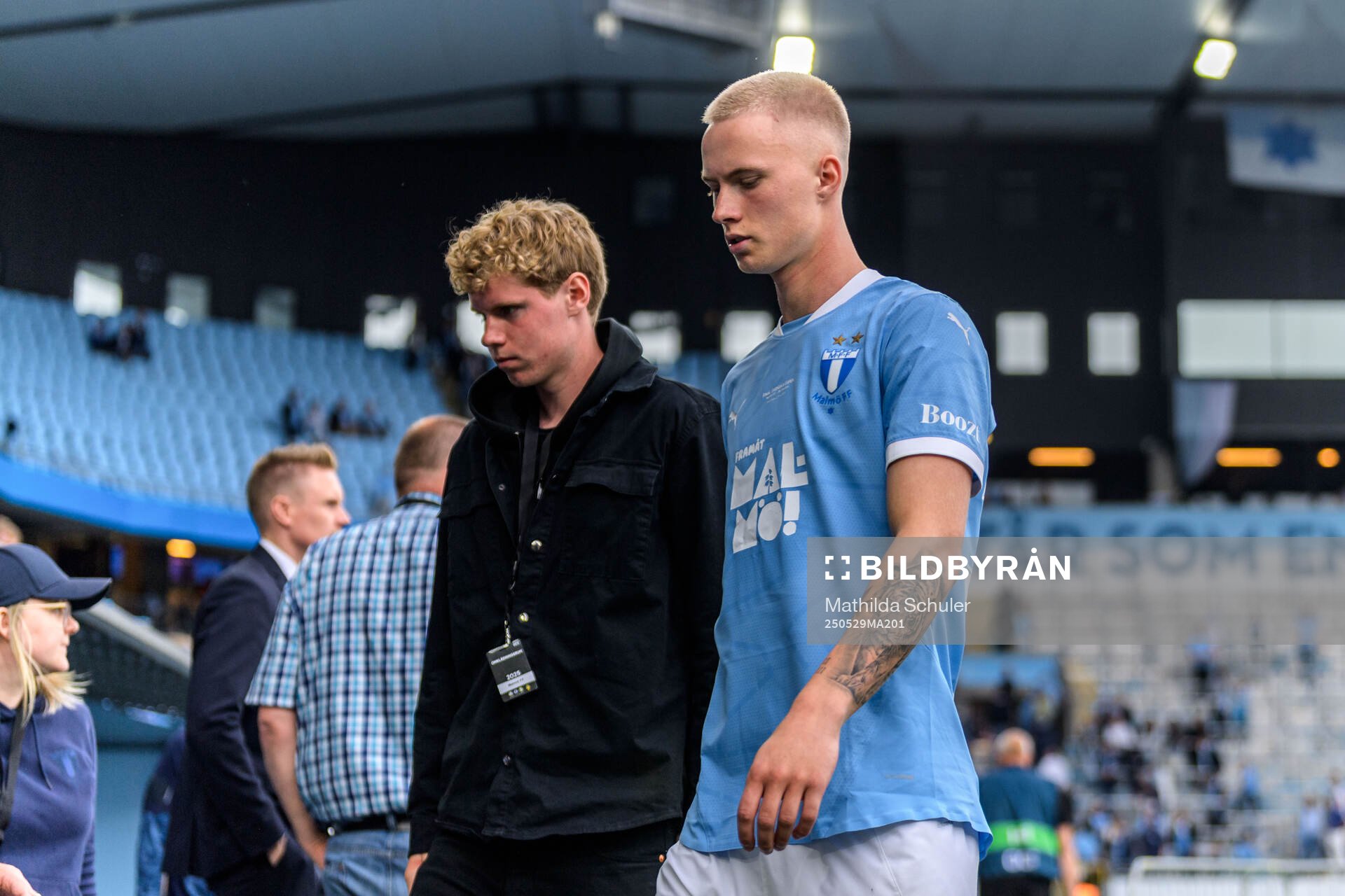 Malmö FFs Daniel Gudjohnsen deppar