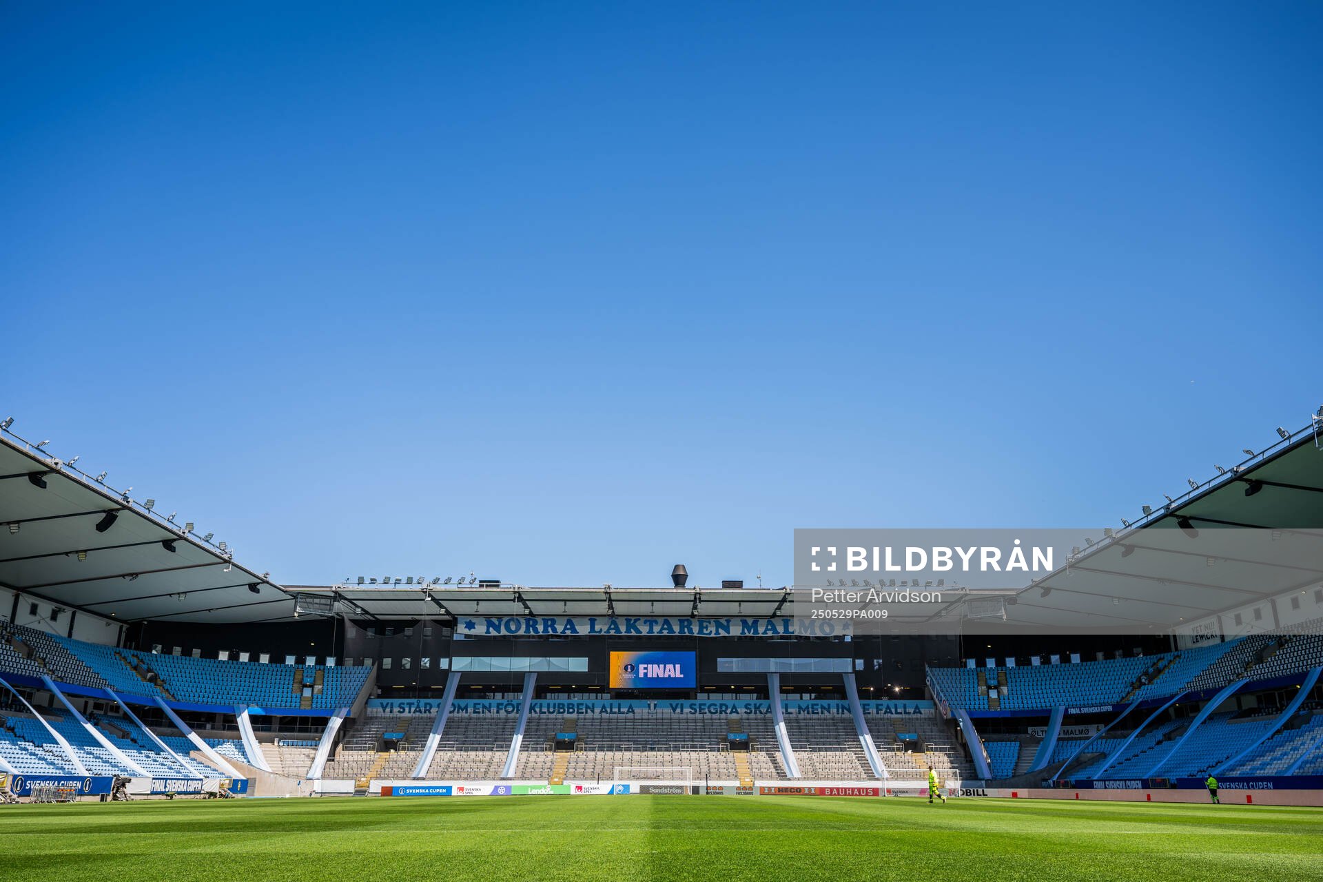 Interiör Eleda Stadion inför finalen i Svenska Cupen mellan Malmö FF och Häcken den 29 maj 2025 i Malmö. 