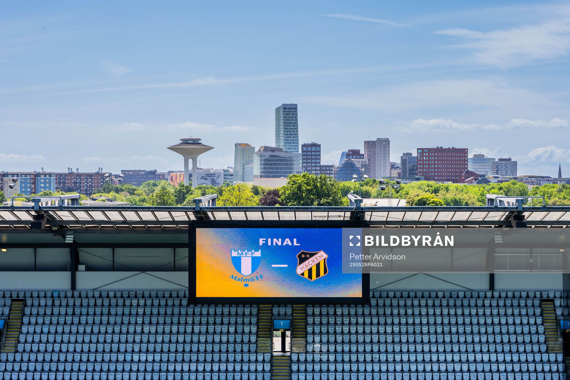 Generell vy inför finalen i Svenska Cupen mellan Malmö FF och Häcken den 29 maj 2025 i Malmö. 