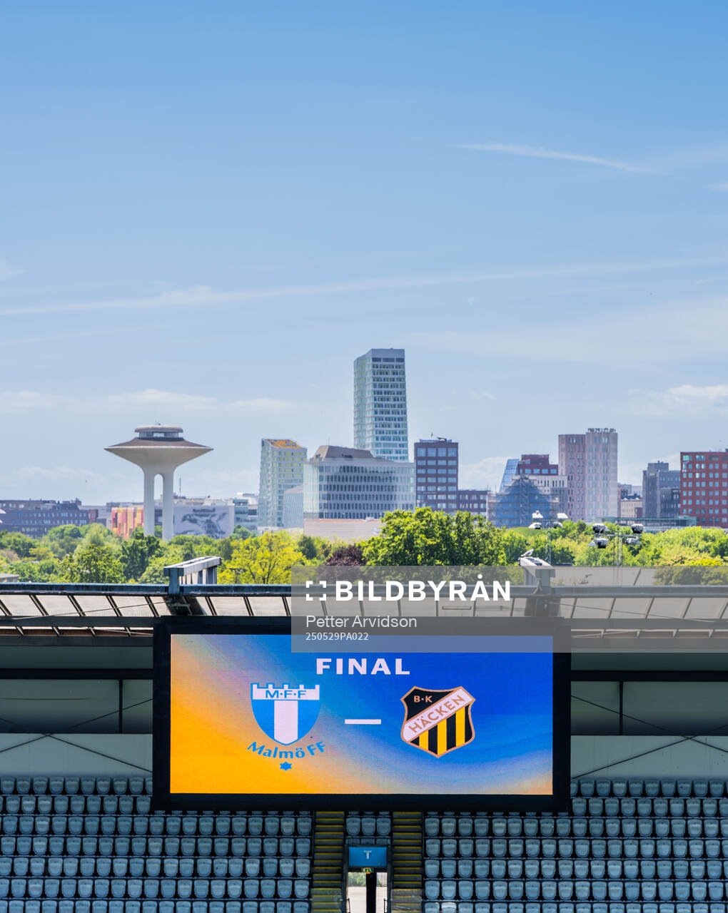 Generell vy inför finalen i Svenska Cupen mellan Malmö FF och Häcken den 29 maj 2025 i Malmö. 
