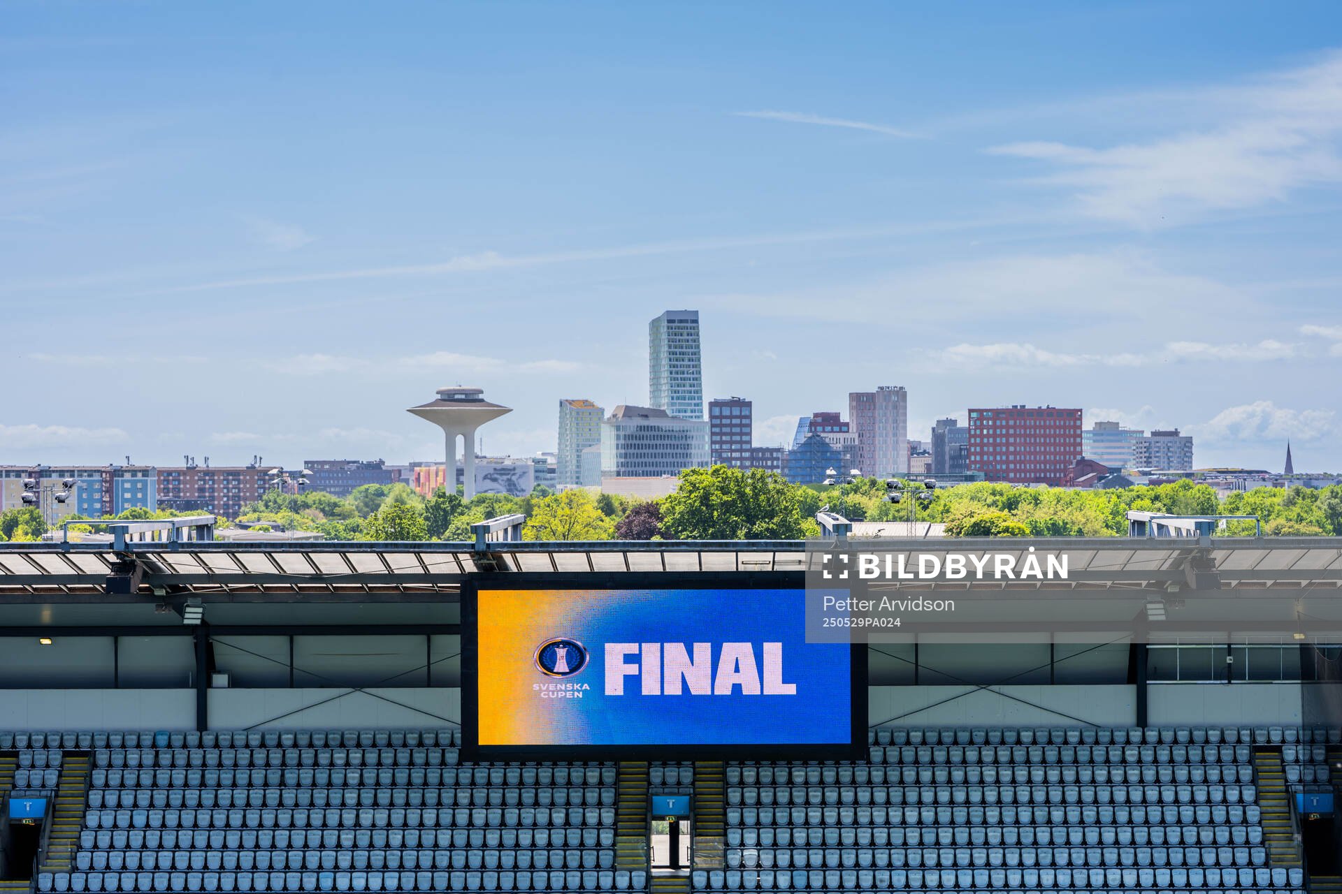 Generell vy inför finalen i Svenska Cupen mellan Malmö FF och Häcken den 29 maj 2025 i Malmö. 