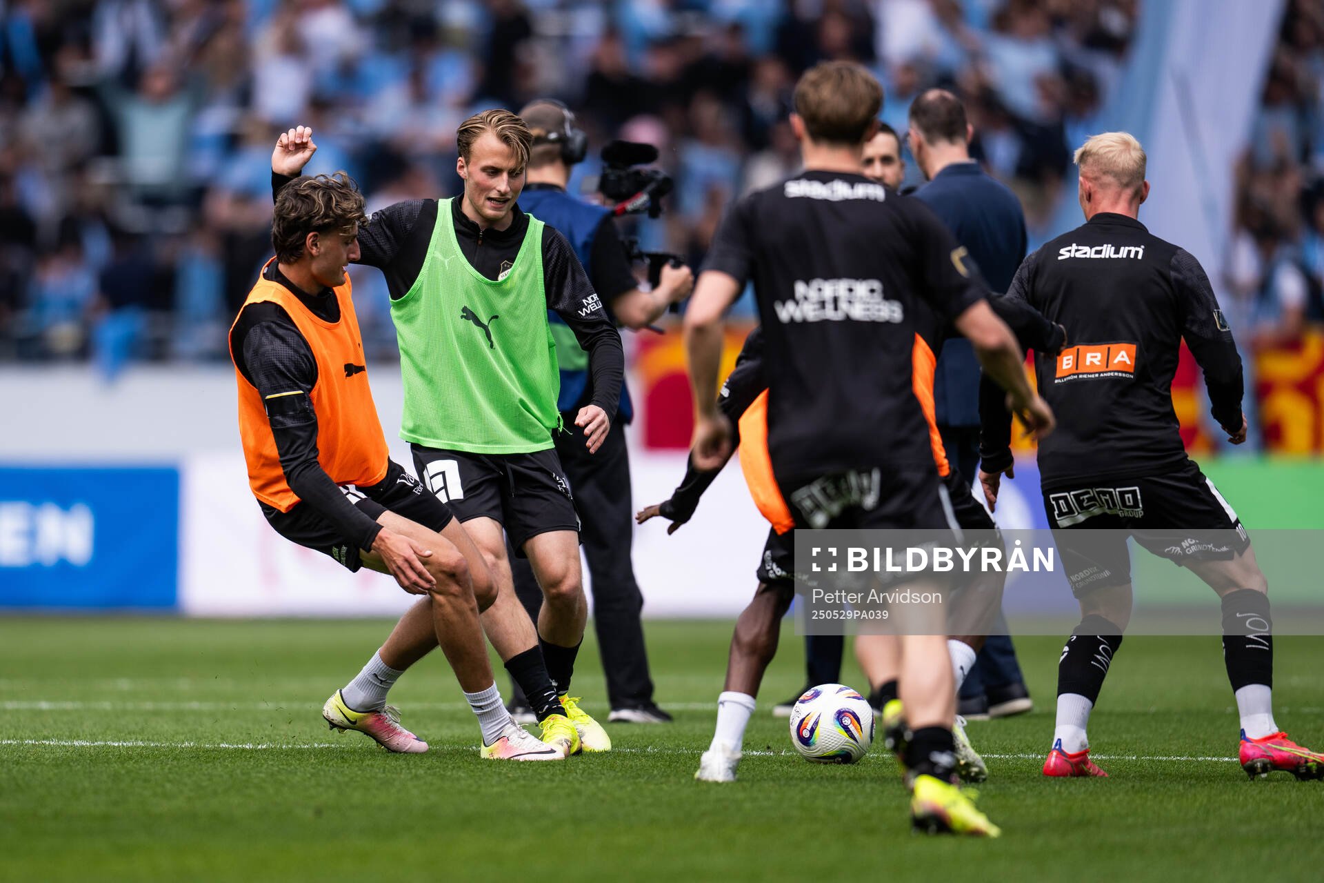 Häckens Sigge Jansson under uppvärmningen inför finalen i Svenska Cupen mellan Malmö FF och Häcken den 29 maj 2025 i Malmö. 