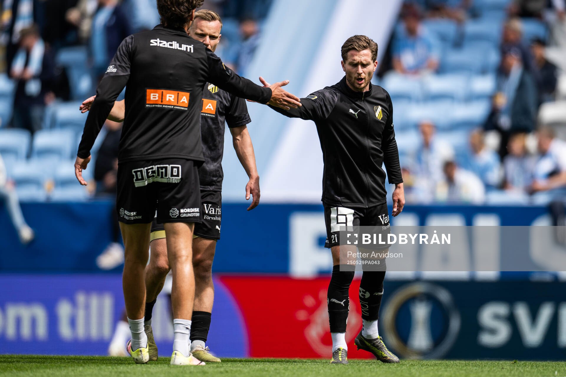 Häckens Adam Lundkvist under uppvärmningen inför finalen i Svenska Cupen mellan Malmö FF och Häcken den 29 maj 2025 i Malmö. 