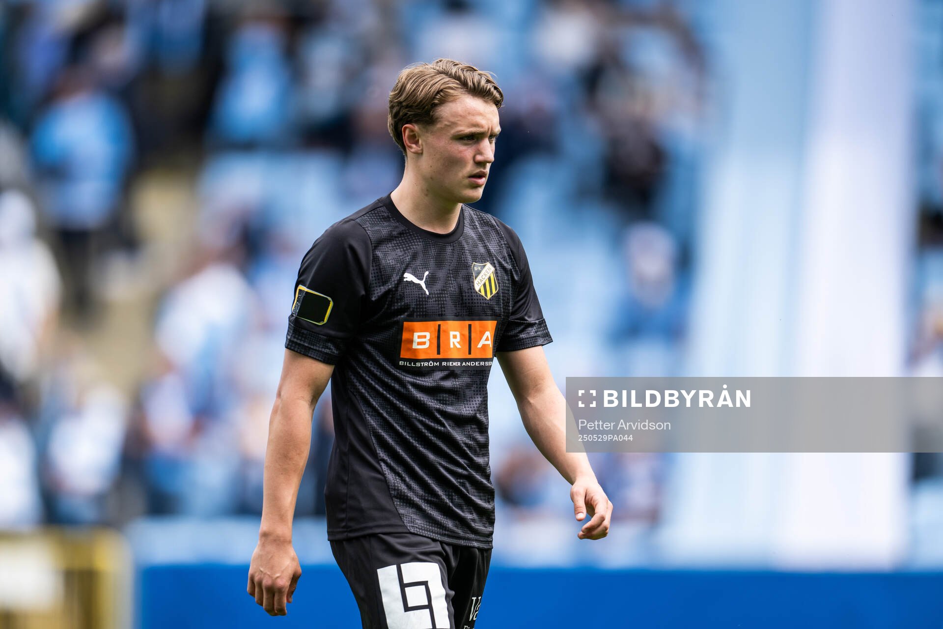 Häckens Filip Öhman under uppvärmningen inför finalen i Svenska Cupen mellan Malmö FF och Häcken den 29 maj 2025 i Malmö. 