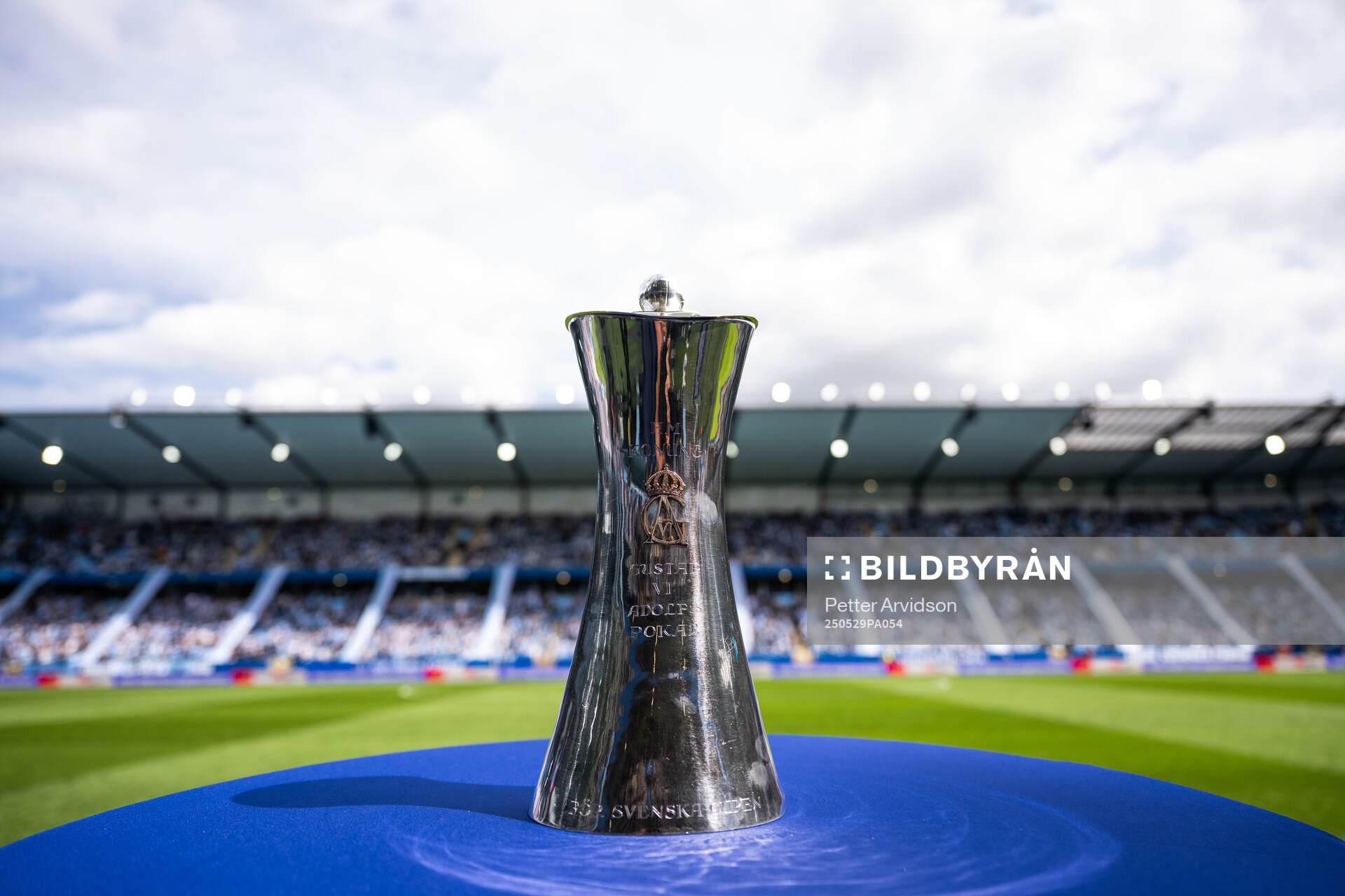Gustaf den VI Adolfs Pokal inför finalen i Svenska Cupen mellan Malmö FF och Häcken den 29 maj 2025 i Malmö. 