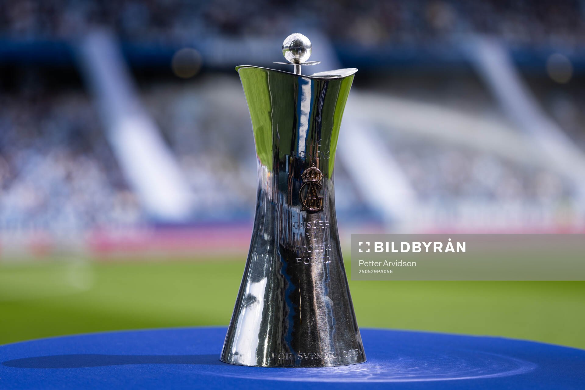 Gustaf den VI Adolfs Pokal inför finalen i Svenska Cupen mellan Malmö FF och Häcken den 29 maj 2025 i Malmö. 