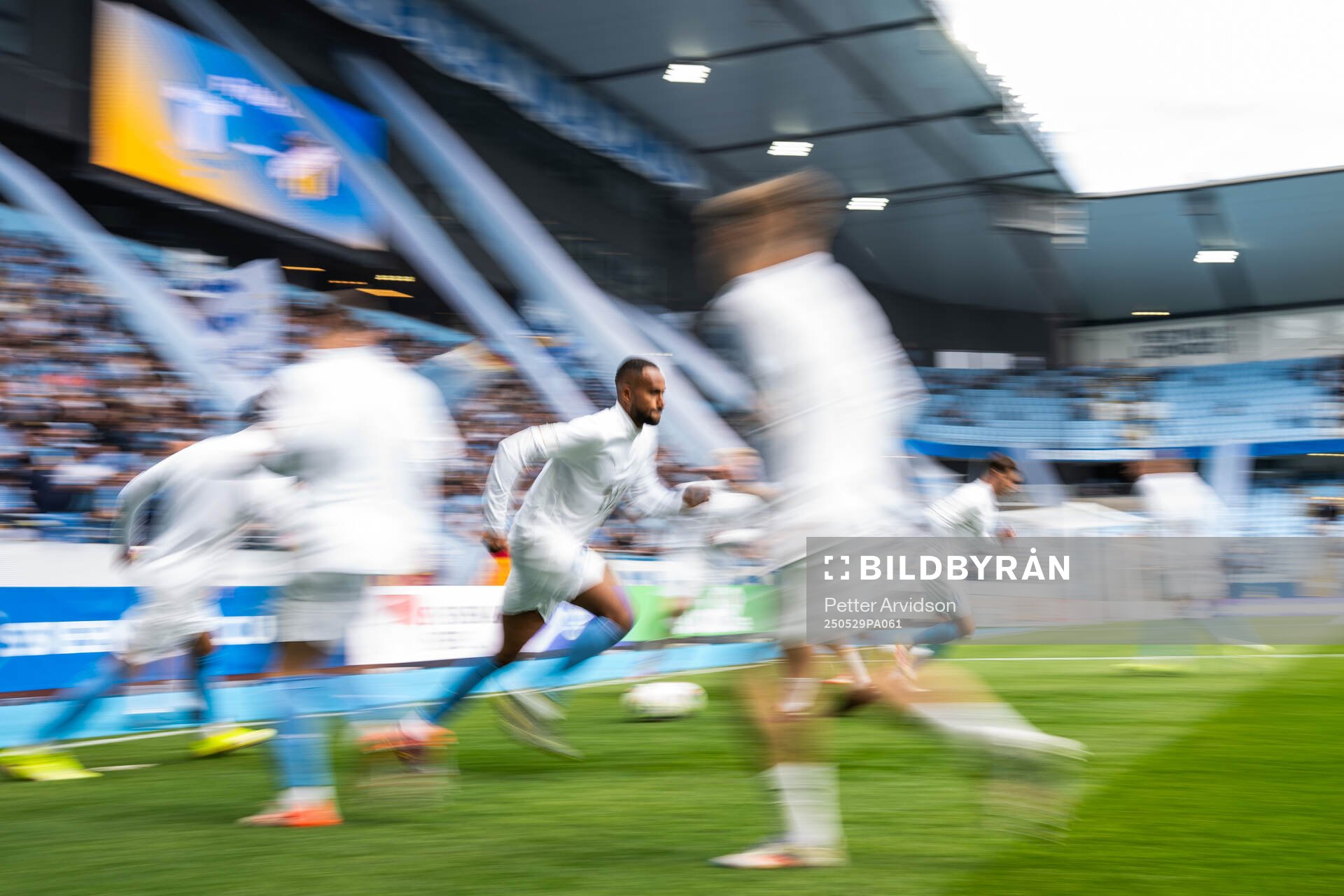Malmö FFs Isaac Thelin under finalen i Svenska Cupen mellan Malmö FF och Häcken den 29 maj 2025 i Malmö. 