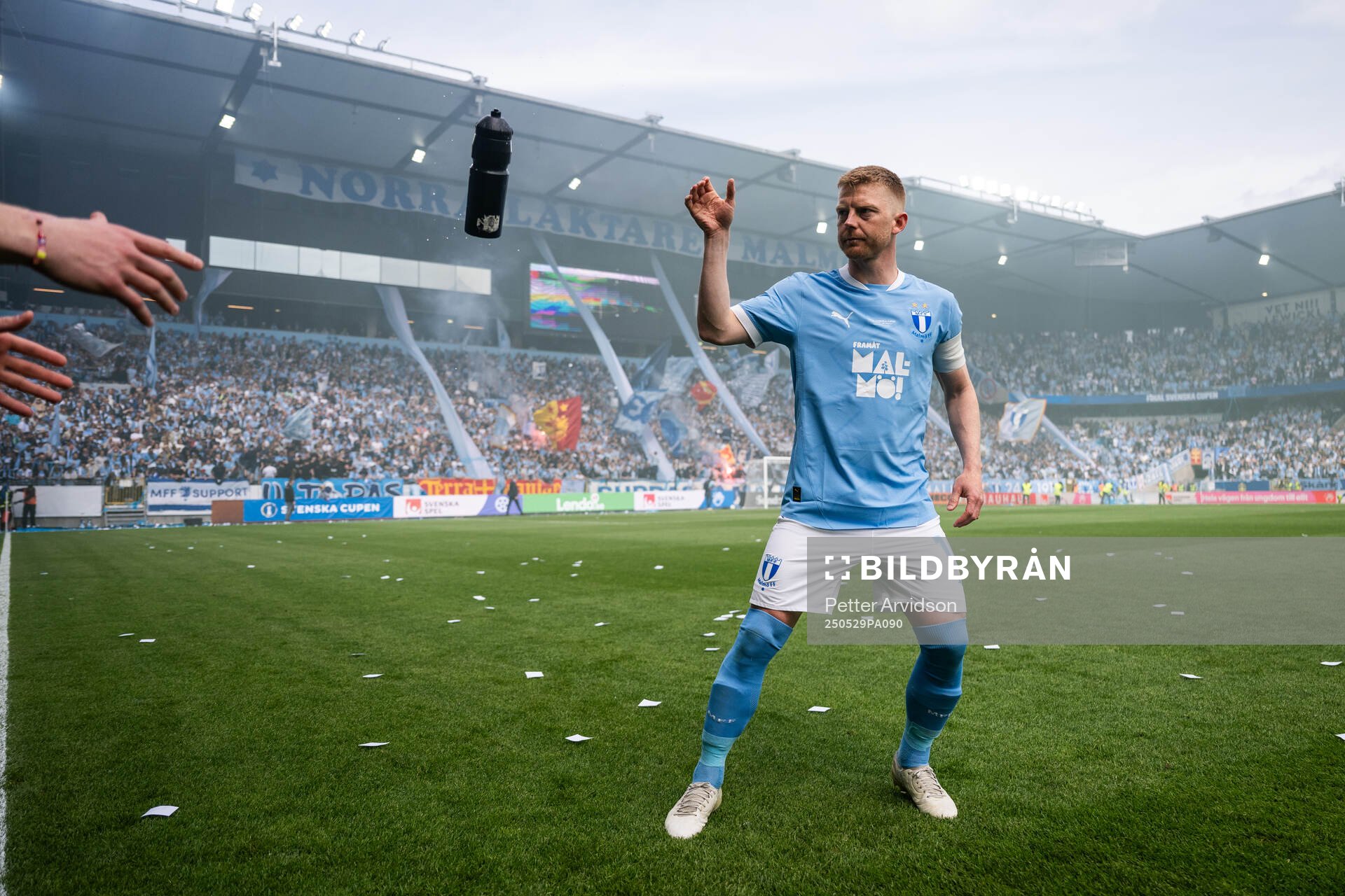 Malmö FFs Anders Christiansen inför finalen i Svenska Cupen mellan Malmö FF och Häcken den 29 maj 2025 i Malmö. 